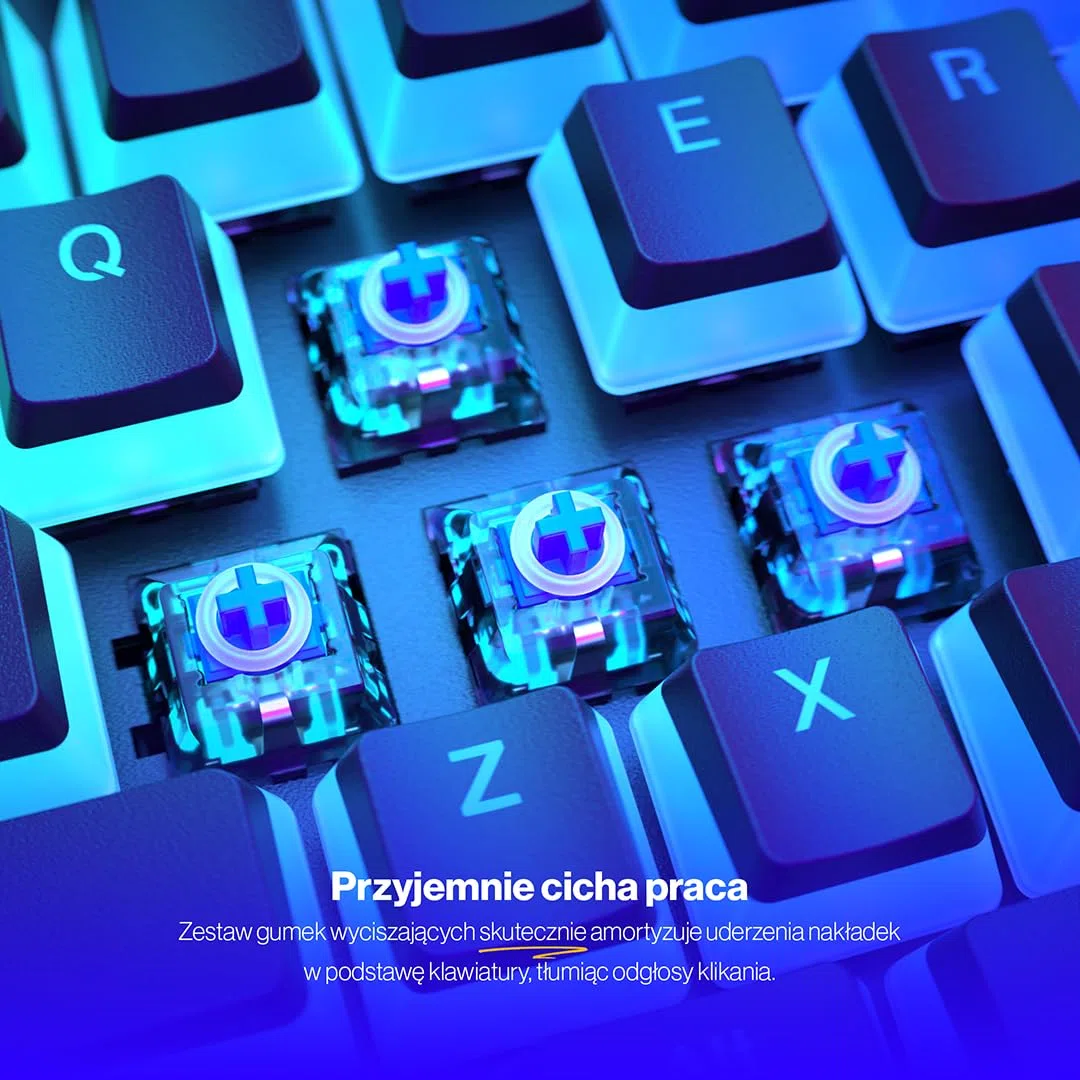 ENDORFY PBT Pudding Keycaps, zestaw 104 klawiszy, wyraźna czcionka, trwały i nieścieralny materiał PBT, układ US ANSI | EY0E002