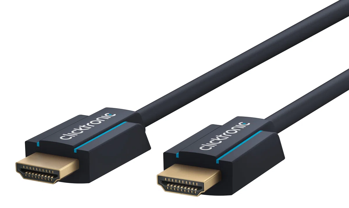 Clicktronic 70308 codzienny kabel HDMI o wysokiej prędkości z Ethernetem, długość 12,5 m