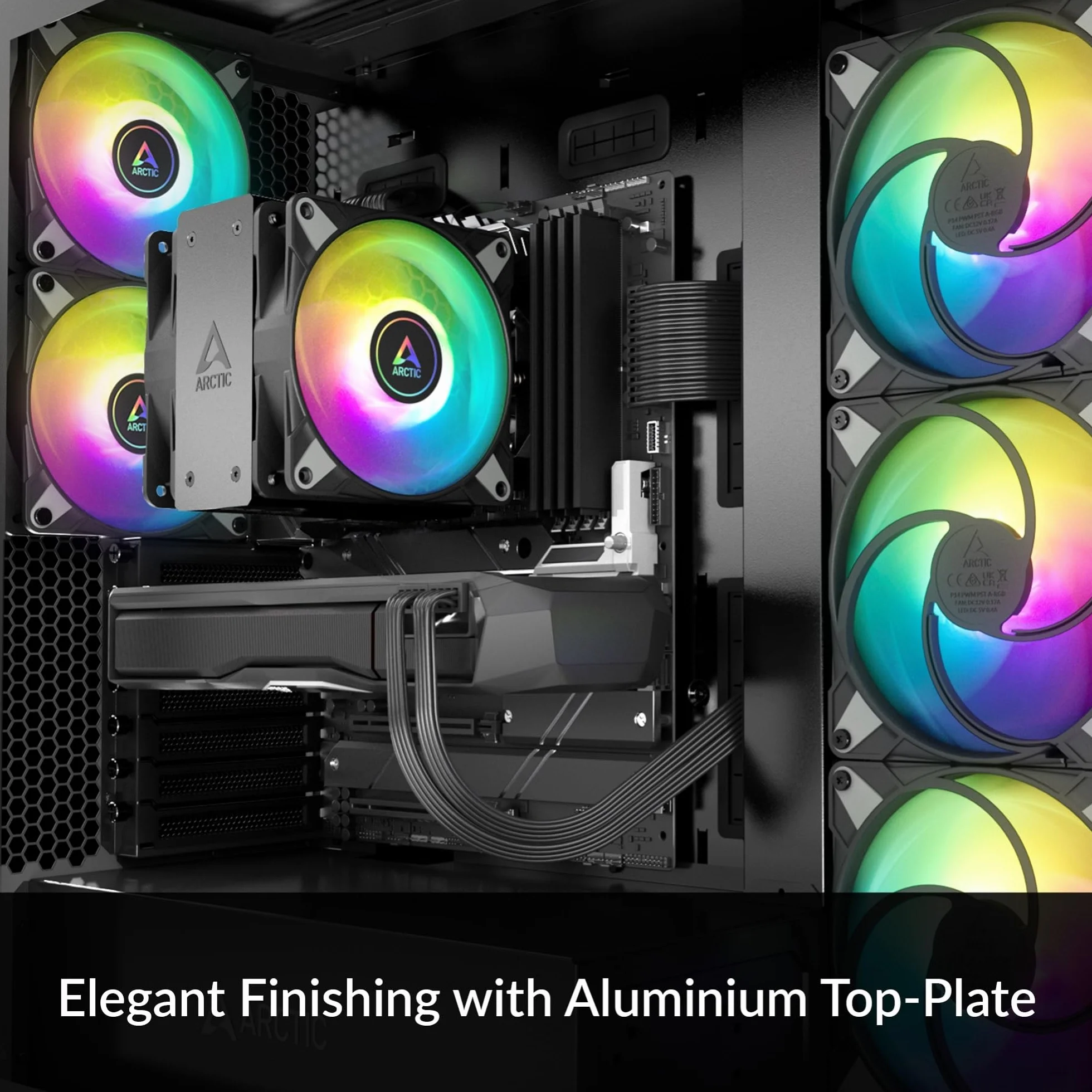ARCTIC Freezer 36 A-RGB Czarny jednowieżowy cooler CPU 120 mm push-pull