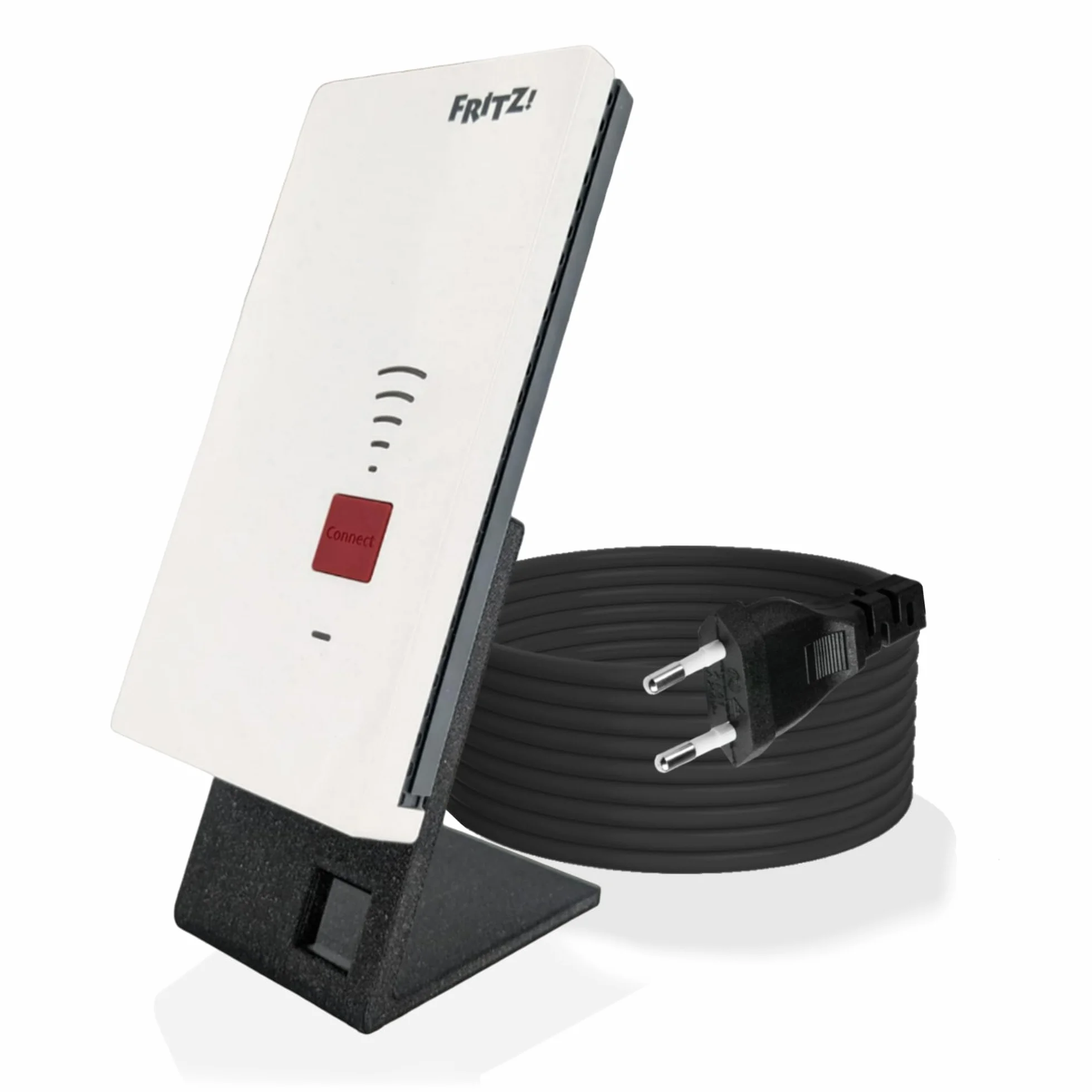 TronicXL Przedłużenie 2 m + stojak W-LAN Repeater kompatybilny z Fritz Repeater 600 1200 1750E 2400 AVM Fritz! Uchwyt 200 cm