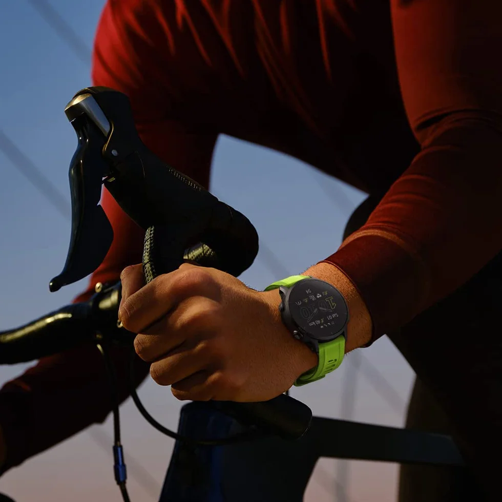 Pasek do zegarka kompatybilny z Garmin Forerunner 955 / Forerunner 945/935, 22 mm, silikonowy pasek zapasowy do Fenix 7 / Fenix 6 / Fenix 5 / Epix 2 / Approach S62