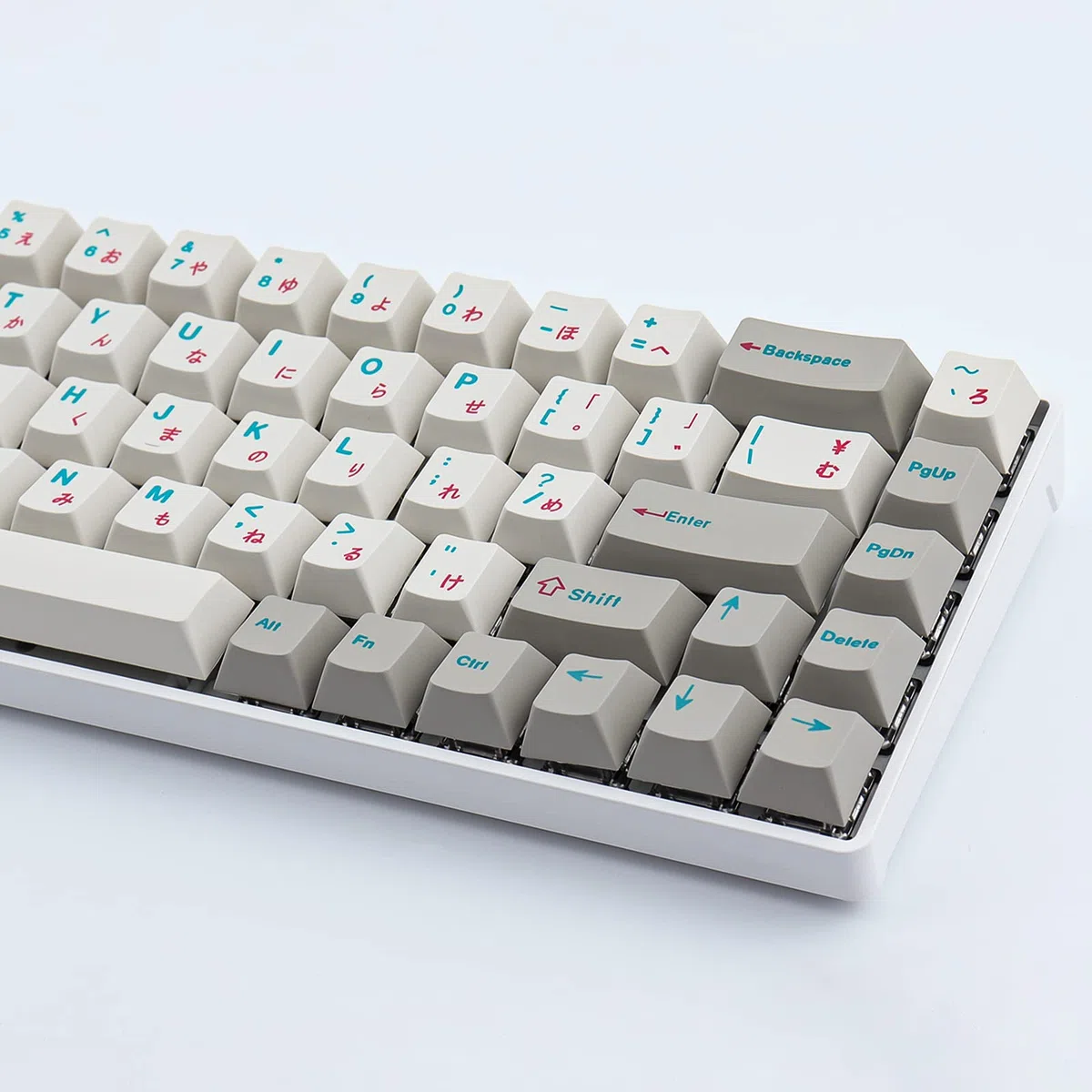 Nasadki klawiszy PBT, 124 klawisze, japońskie klawisze, niestandardowy zestaw do sushi z profilem Spacebar 7U, do układu ANSI (US), przełączniki Cherry MX, klawisze mechaniczne
