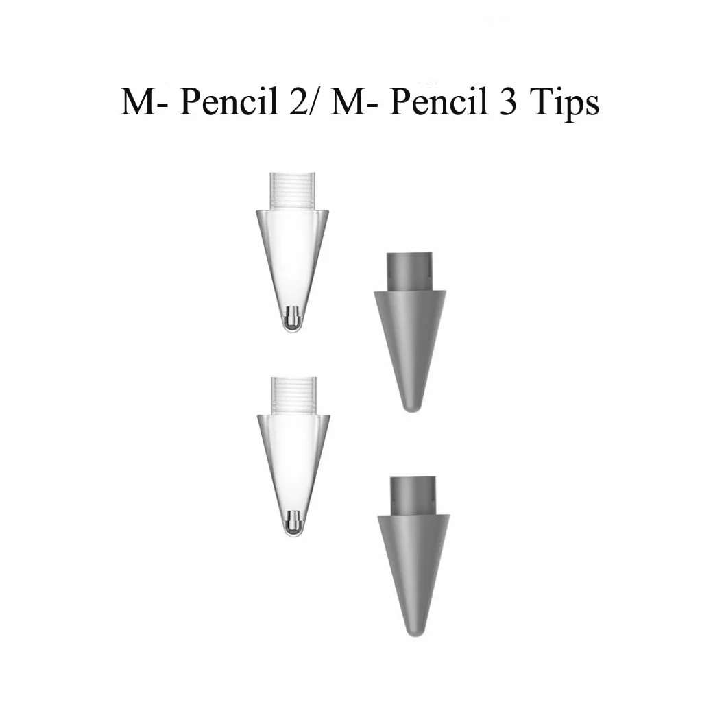 2-pak wymiennych końcówek do Huawei M-Pencil 2nd / M - Pencil 3. ołówek, zapasowa stalówka, rysik, rysik do ekranu dotykowego, M-Pencil 2 generacji, CD54, końcówka ołówkowa (biała)