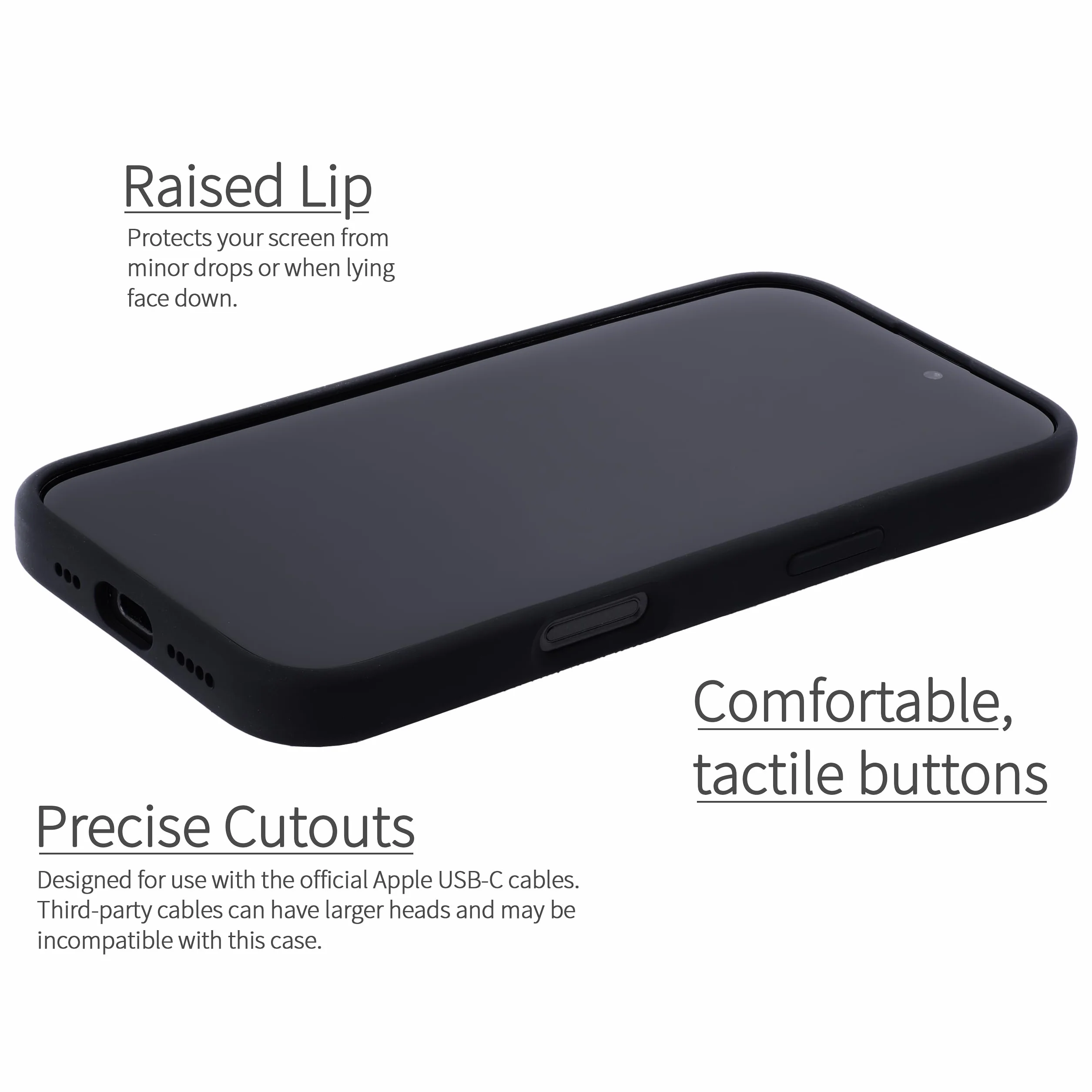 Dockem Etui iPhone 16 Pro Silikonowe z Magnetycznym Montażem i Portfelem 2 Kieszenie Czarny