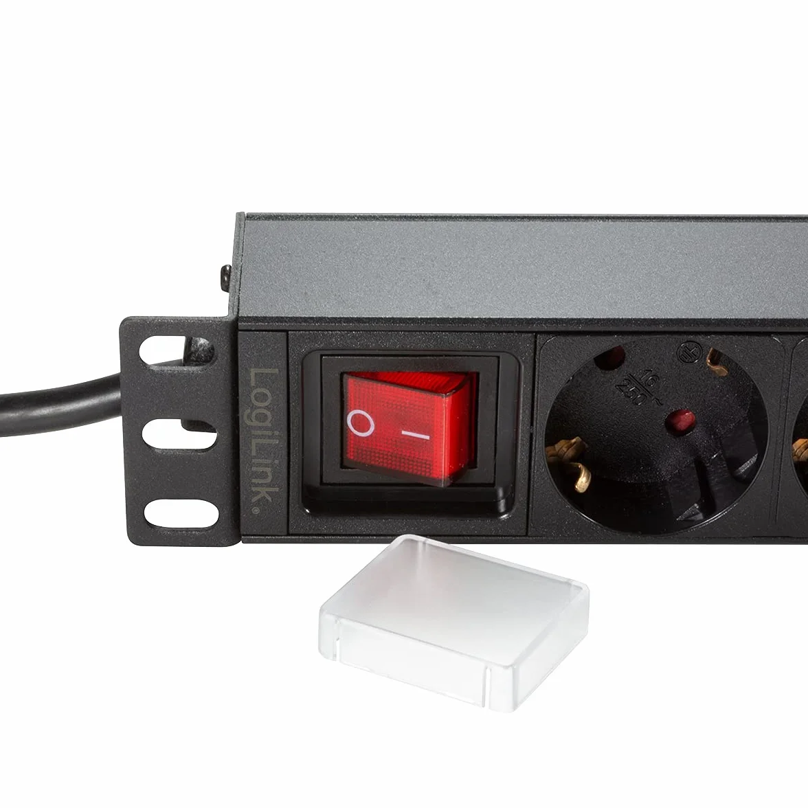 LogiLink PDU9C02 rozdzielacz zasilania PDU 9 x gniazdo sieciowe, PDU9C02 (jednostka PDU 9 x gniazdo sieciowe czarny)