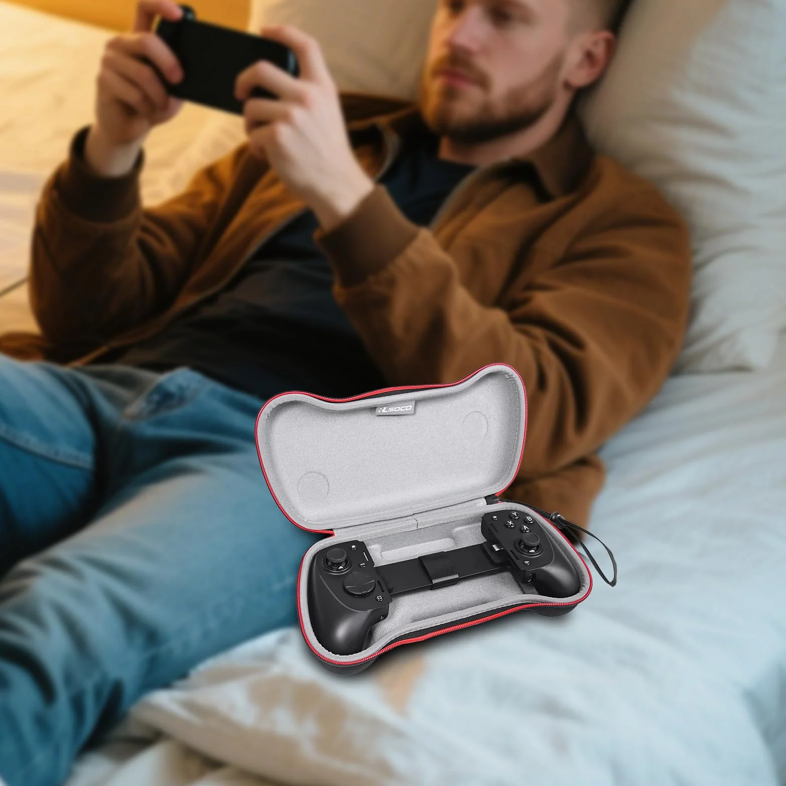 RLSOCO Etui do Razer Kishi Ultra USB-C - kontroler do gier na Androida (Tylko Etui)