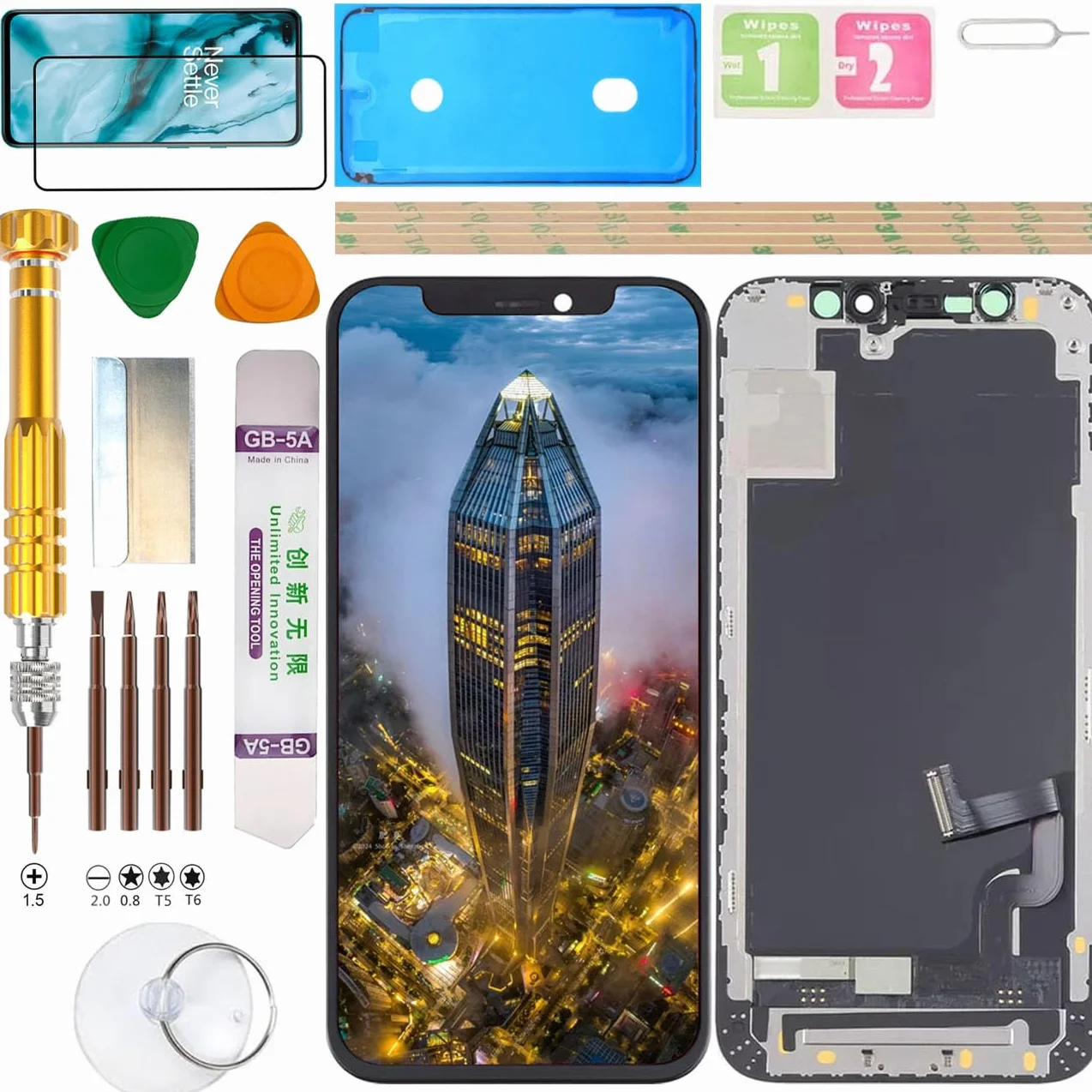 (Incell/IC Transplant) Zespół wyświetlacza LCD do iPhone 12 MINI A2399, A2398, A2176, A2400 zestaw do wymiany ekranu