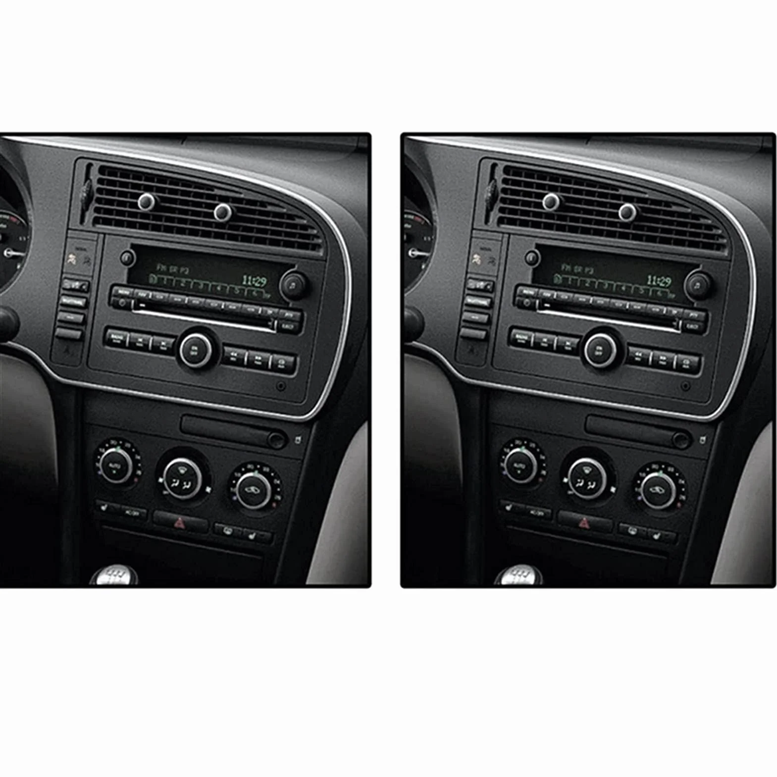Zestaw Ramek Instalacyjnych Radia Samochodowego 2-DIN do Saab 9-3 2007-2010