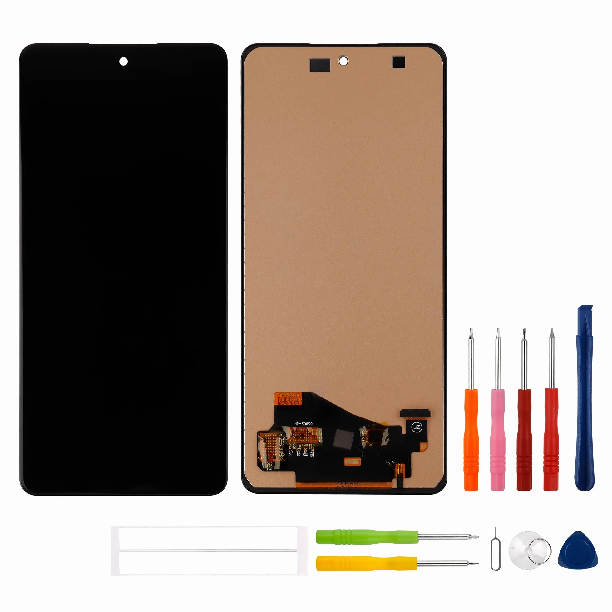 Wyświetlacz TFT 6,7" kompatybilny z Samsung Galaxy M52 5G SM-M526 (czarny, bez ramki), wyświetlacz LCD, ekran dotykowy zamienny + zestaw narzędzi (bez odcisków palców)
