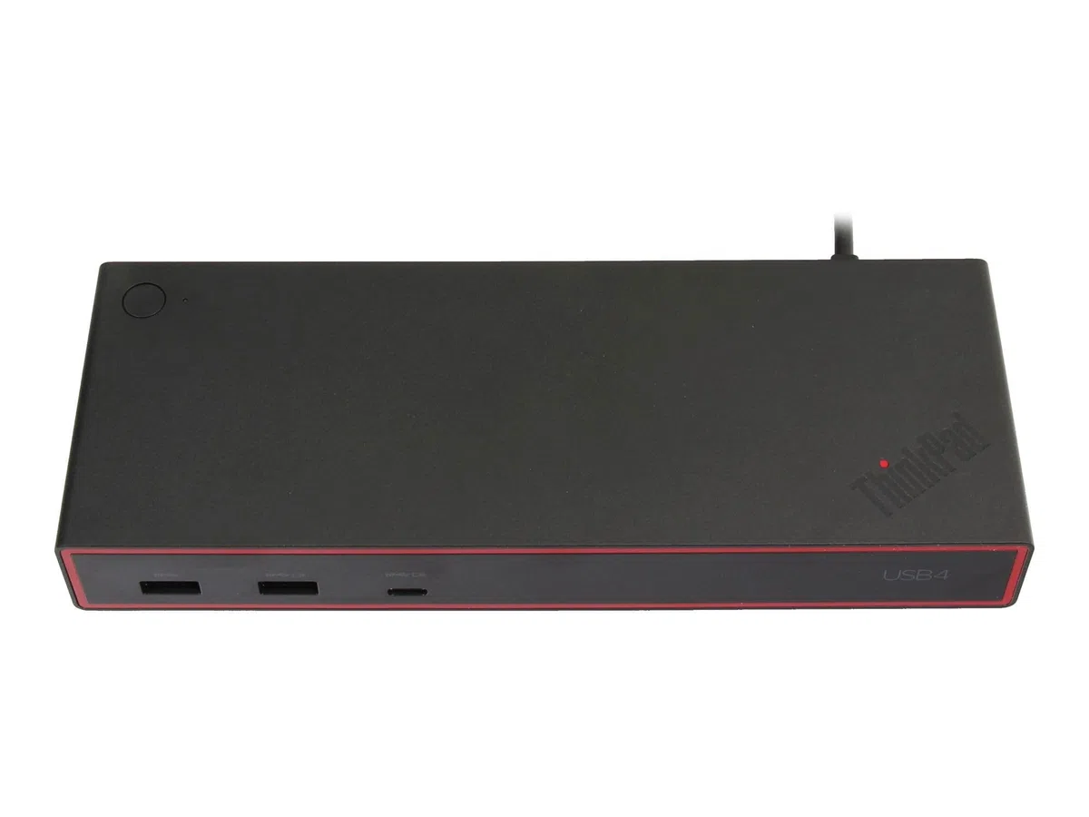 40BF0100GE Lenovo ThinkPad USB4 Dock 5000 USB-C 4 Replikator portów | inkl. 100W zasilacz dla ThinkPad X1 Carbon Gen 11 (21HM/21HN), Fold 16 Gen 1 (21ES/21ET), X13 Gen 3 (21CN/21CM)