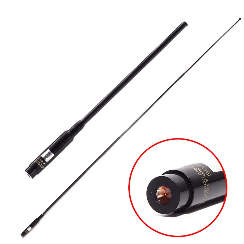 RH-660S złącze SMA Dual Band UKW UHF 144 / 430MHz teleskopowa antena wysokiej wydajności dwukierunkowa radiowa antena dla Wouxun KG UV8D / 9D Plus walkie talkie