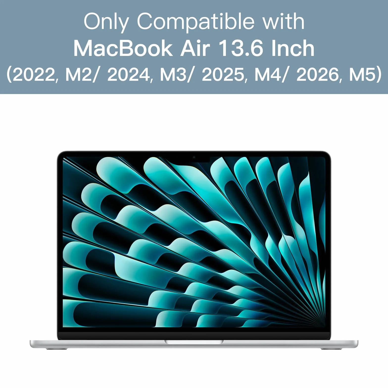 JETech Ochraniacz Ekranu dla MacBook Air 13 Cala (M2-M5, 2022-2026), Matowa Folia Przeciwodblaskowa, Zapobiegająca Odciskom Palców, 2 Sztuki