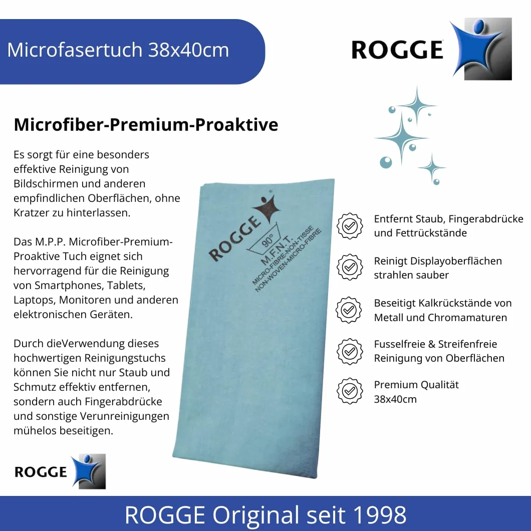 ROGGE DUO CLean Original, 250 ml LCD/TFT + środek do czyszczenia plazmy + 1 profesjonalna ściereczka z mikrofibry