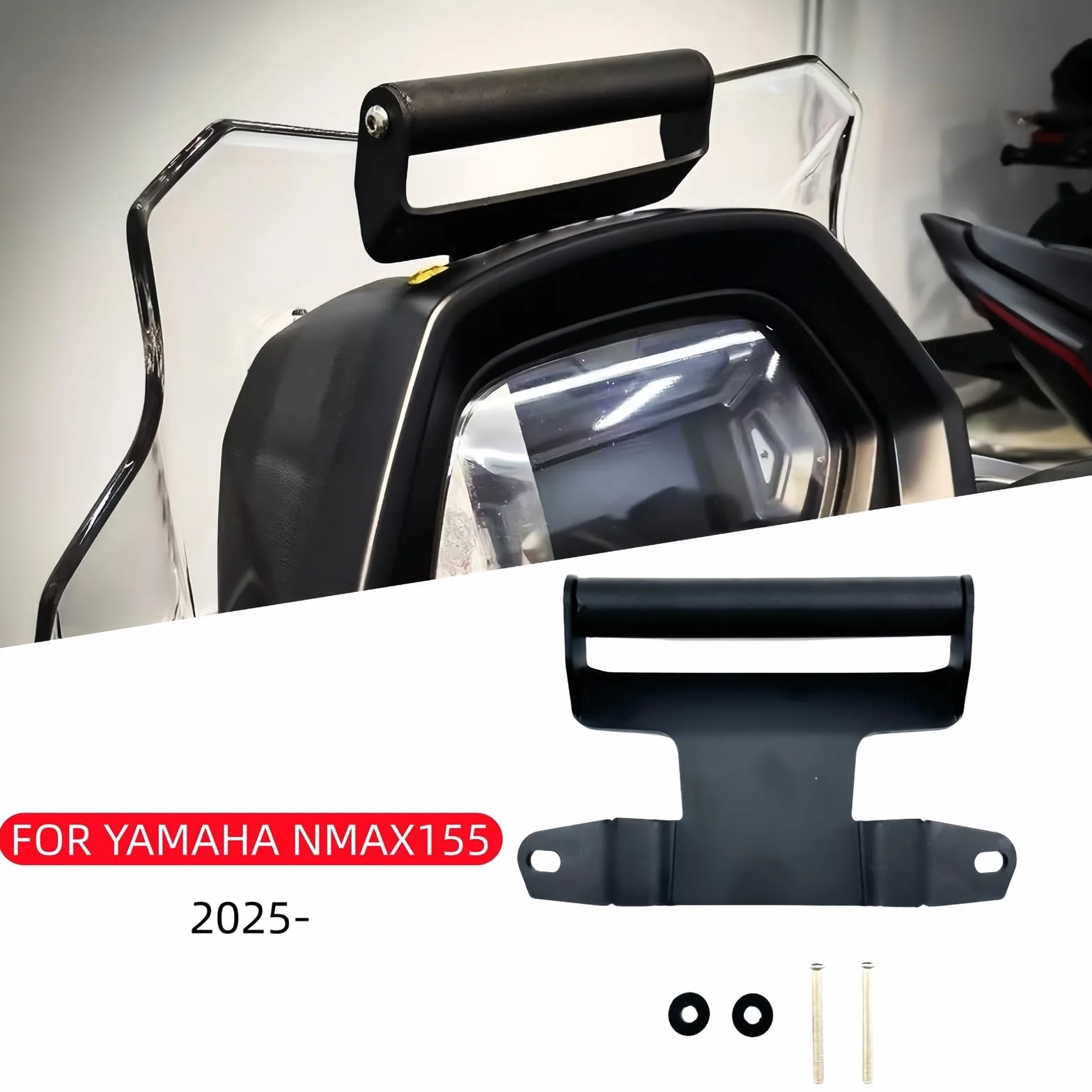 Motocyklowy uchwyt do nawigacji Uchwyt GPS do motocykla Pasuje do YAMAHA NMAX155 2025 - Akcesoria do nawigacji GPS Uchwyt na telefon