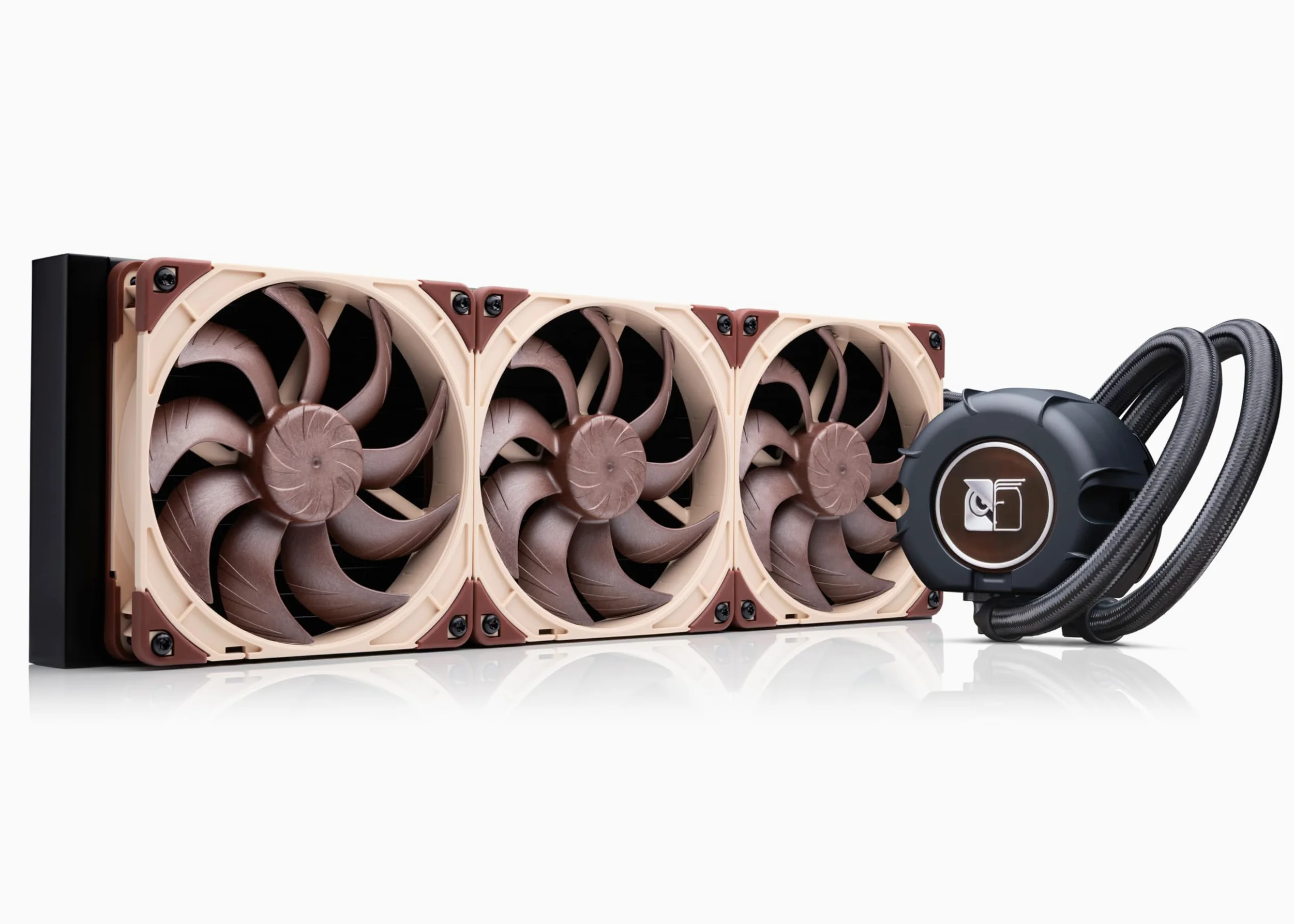 Noctua NL-LC1-42 420 mm Ciche Chłodzenie Cieczą Typu All-In-One (AIO) dla CPU AMD AM5 i Intel LGA1851/LGA1700 (Czarny, Brązowy, Beżowy)