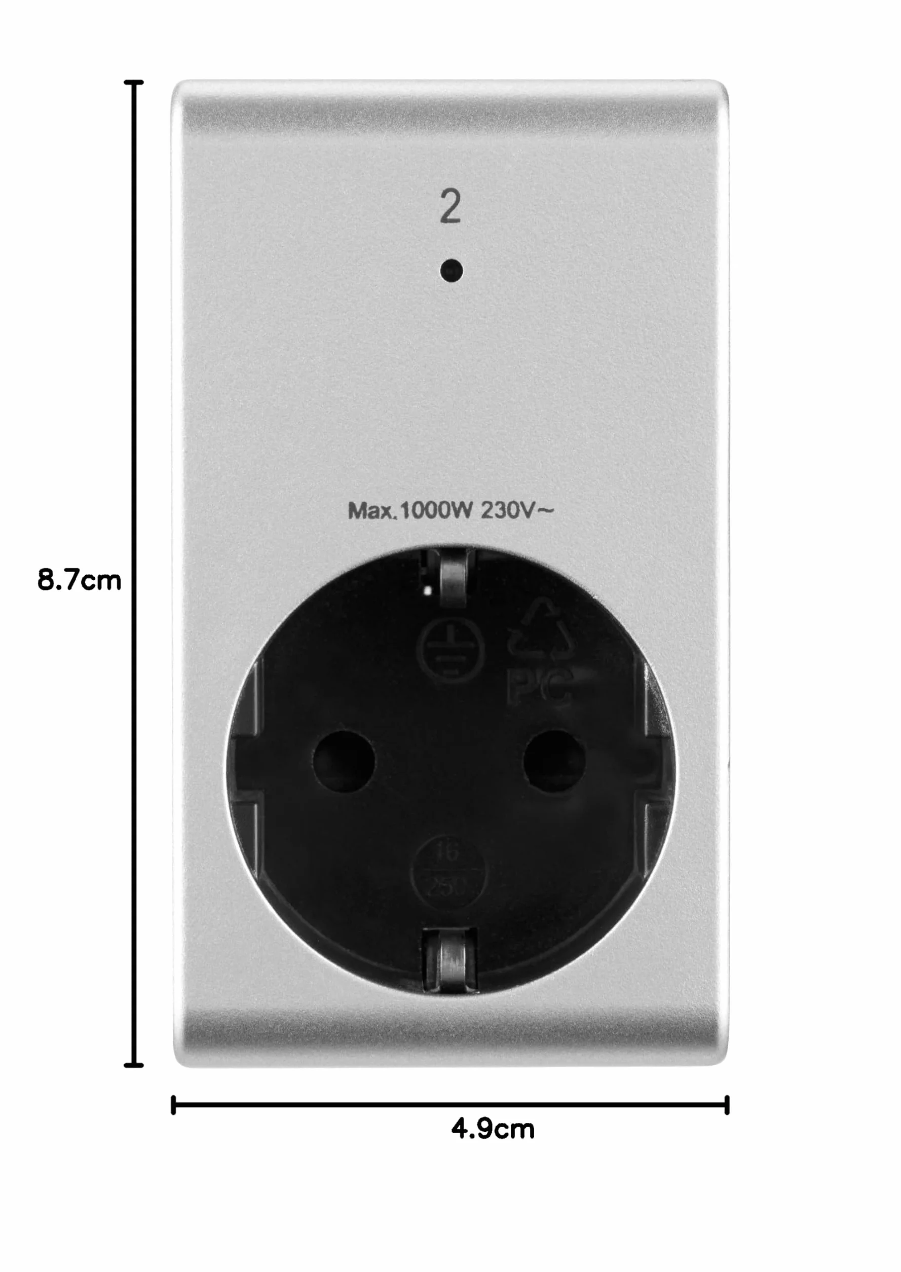 REV 3 gniazda radiowe pilot zdalnego sterowania 1000 W 25 m srebrny