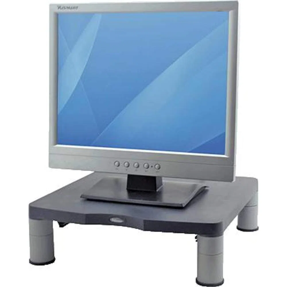 Fellowes Podstawka pod monitor standardowa, z regulacją wysokości, ergonomiczna, bardzo stabilna, do wszystkich rodzajów monitorów do 21 cali