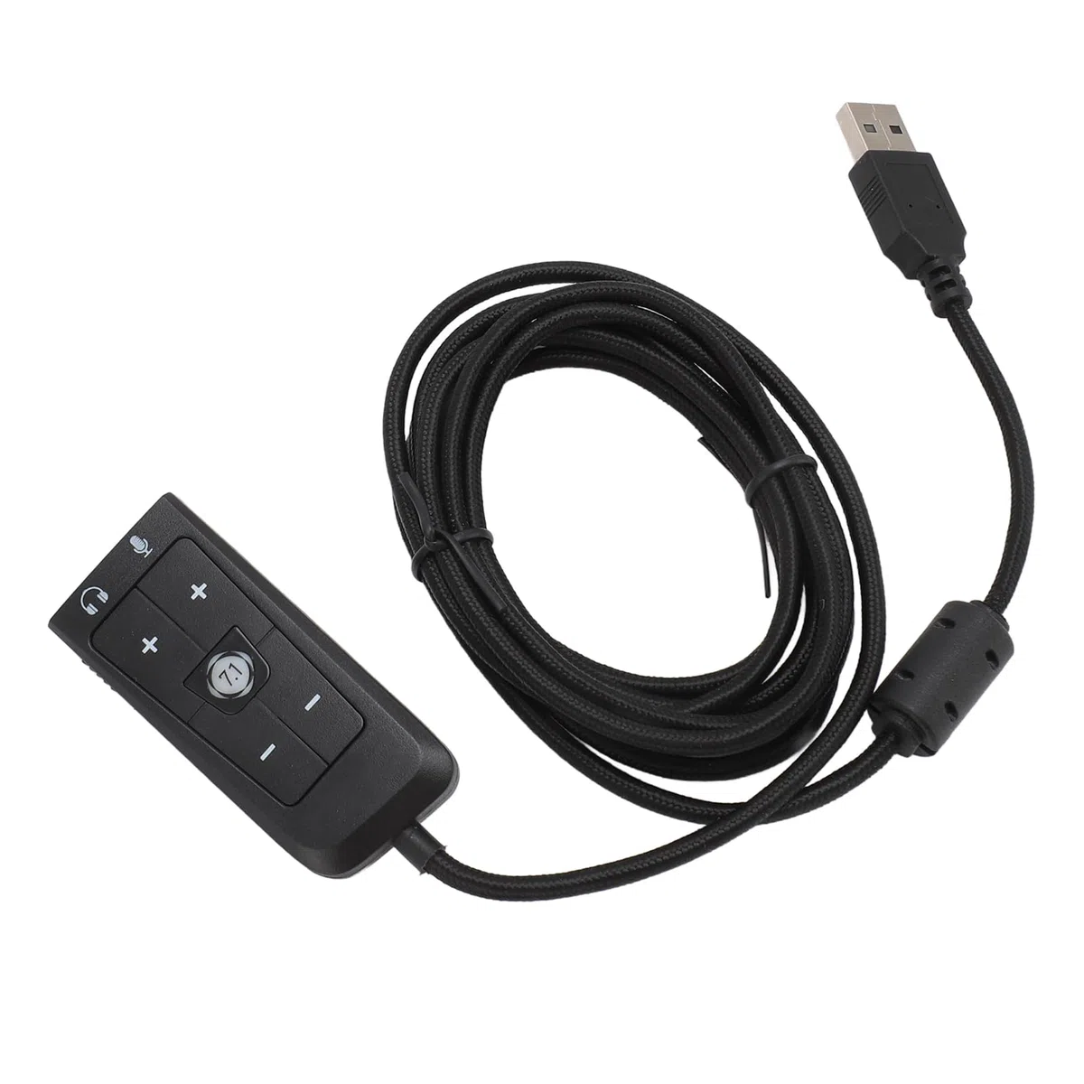 Ausla Virtual Sound Sound Adapter USB, 7.1 Kanał dla Cloud II, z Gniazdem Słuchawkowym i Mikrofonem, USB do 3,5 Mm Jack Voice Adapter do Aux 3,5 Mm Zewnętrzny Konwerter Głosowy