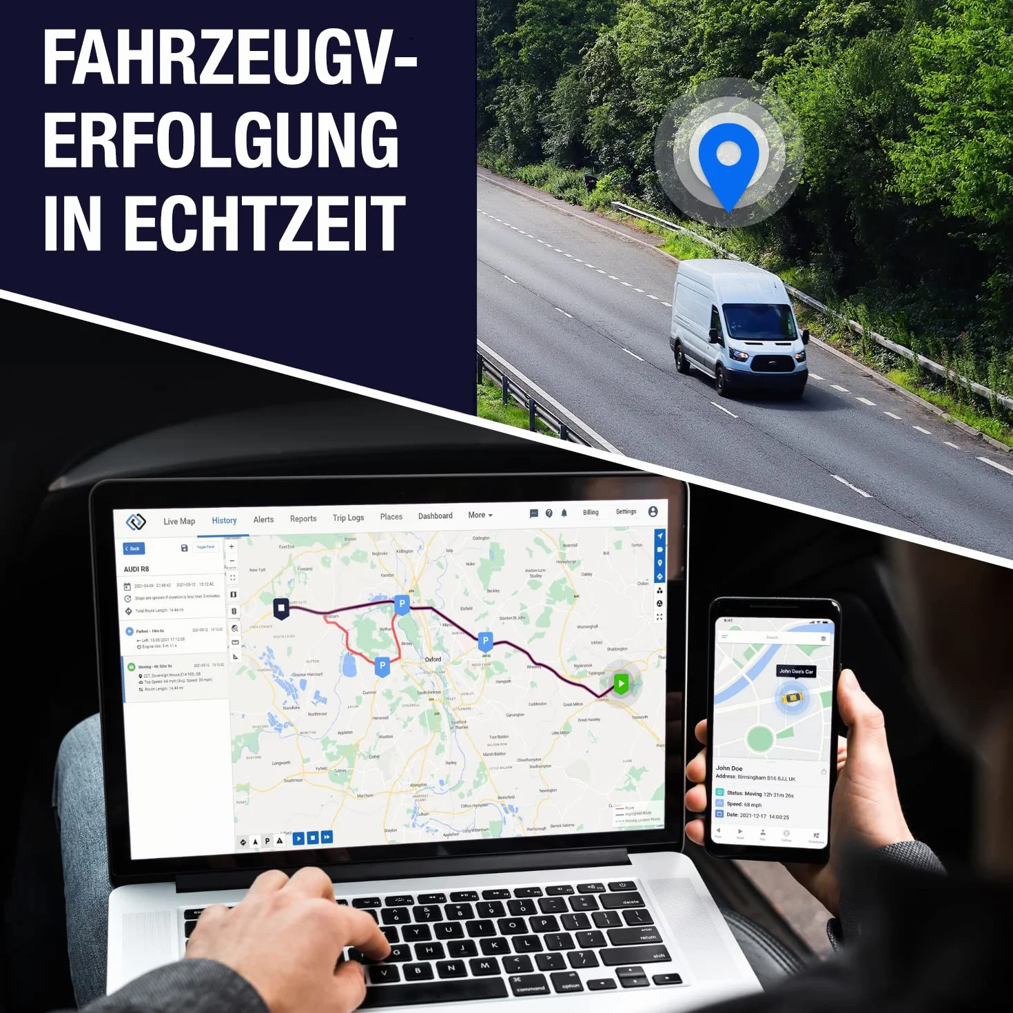 Magnetyczny tracker GPS GPSLive 104 PRO do samochodów camperów