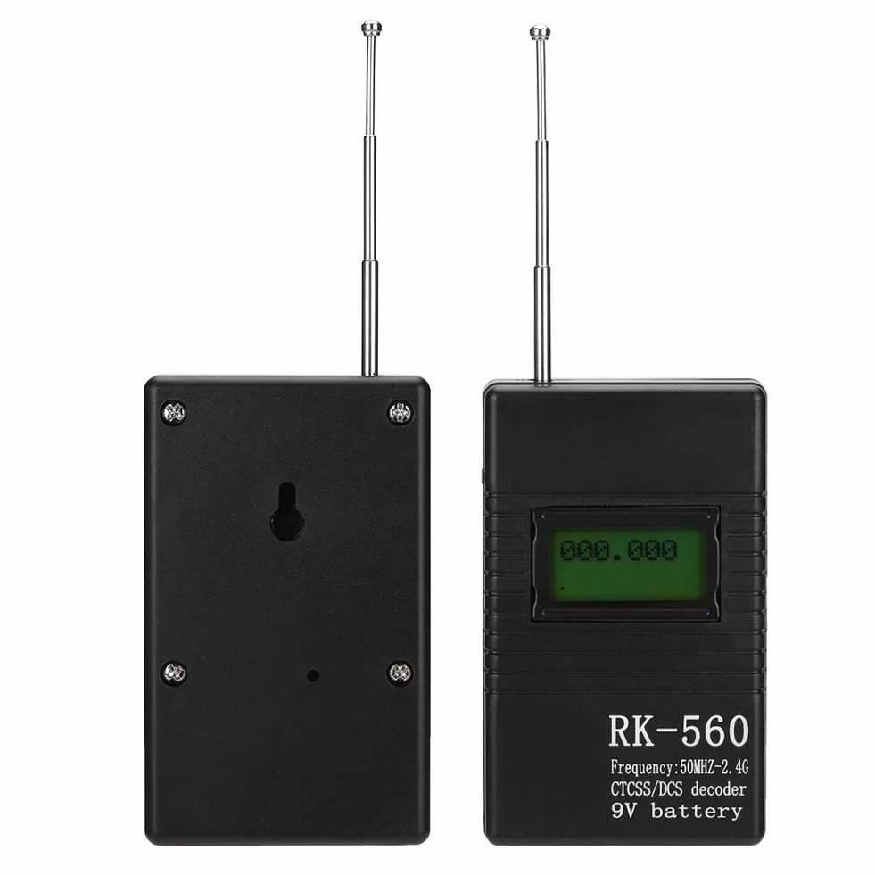 Przenośny Ręczny Licznik Częstotliwości, Dokładny Miernik Częstotliwości RK560 50 Mhz-2.4 Ghz, Przenośny Ręczny Tester Częstotliwości Radiowej, z Anteną