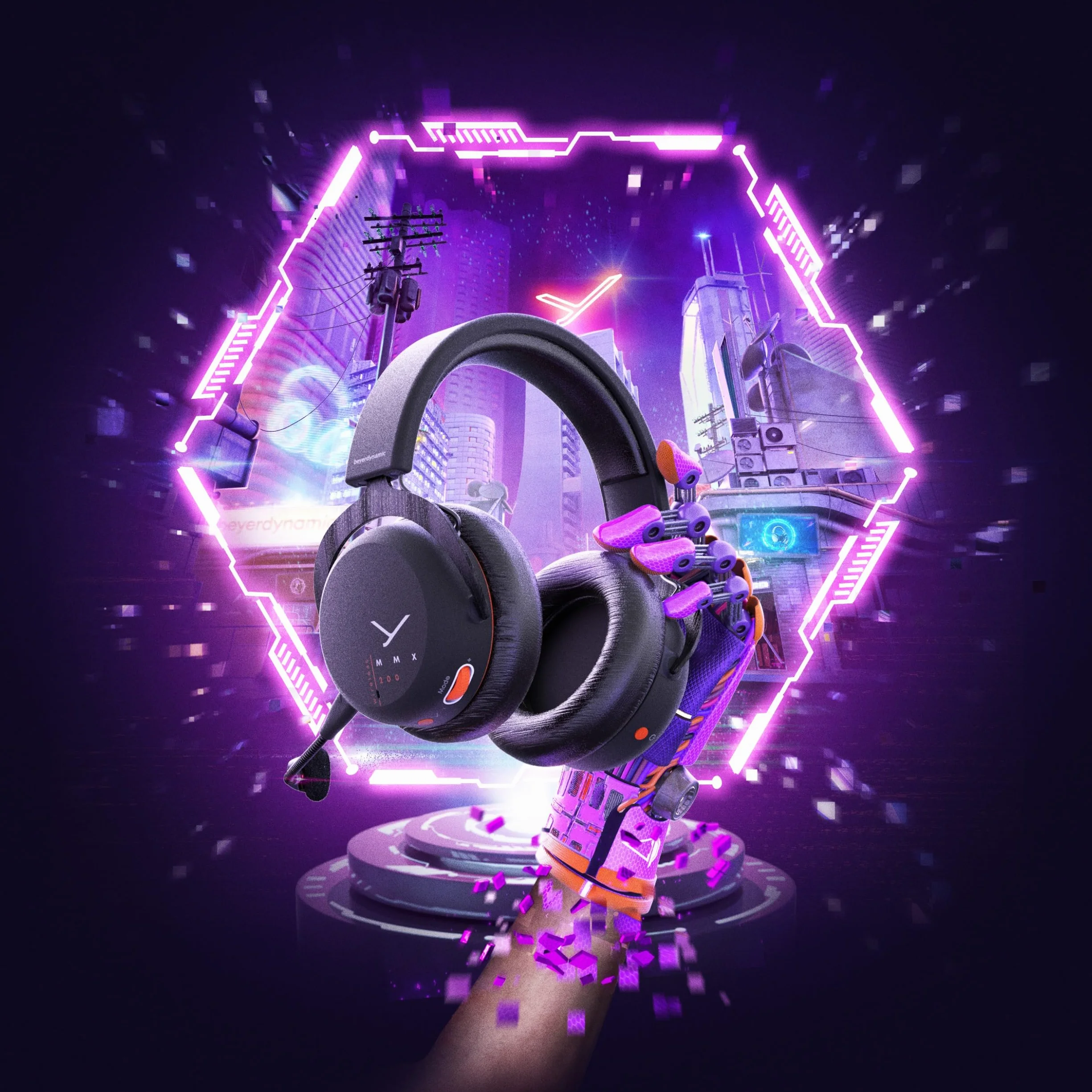 beyerdynamic Oryginalny kabel połączeniowy Analog-USB 1,3 m do MMX 200 Wireless czarny