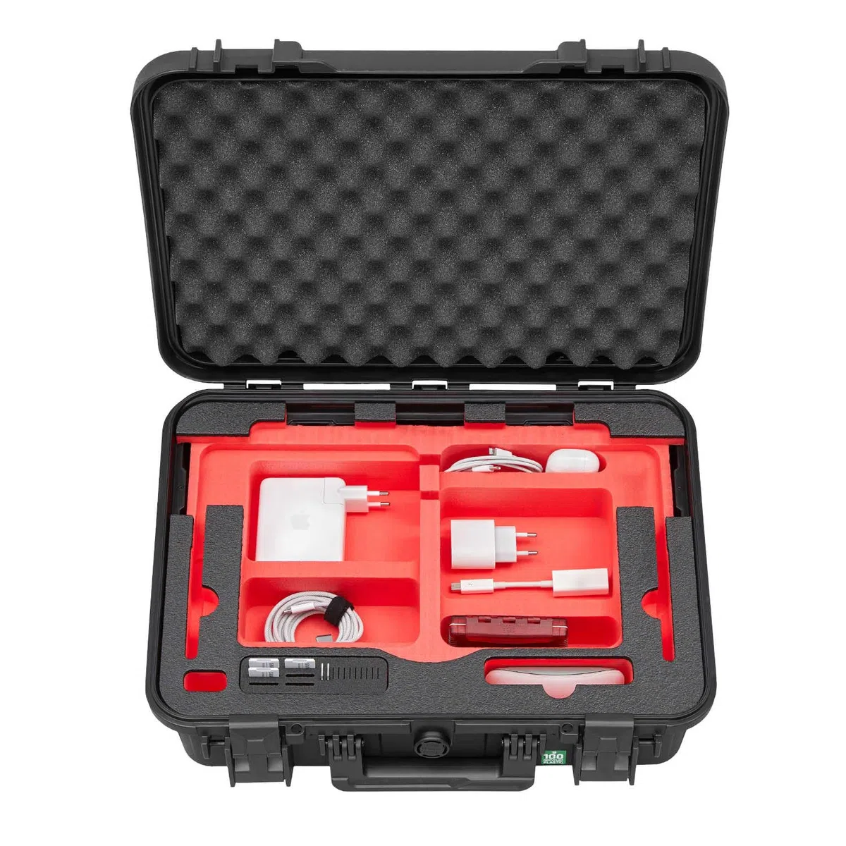 TomCase Walizka do Macbooka, wytrzymała i wodoszczelna walizka ochronna ECO (IP65) na laptopa/notebooka, czarny, 14", Case