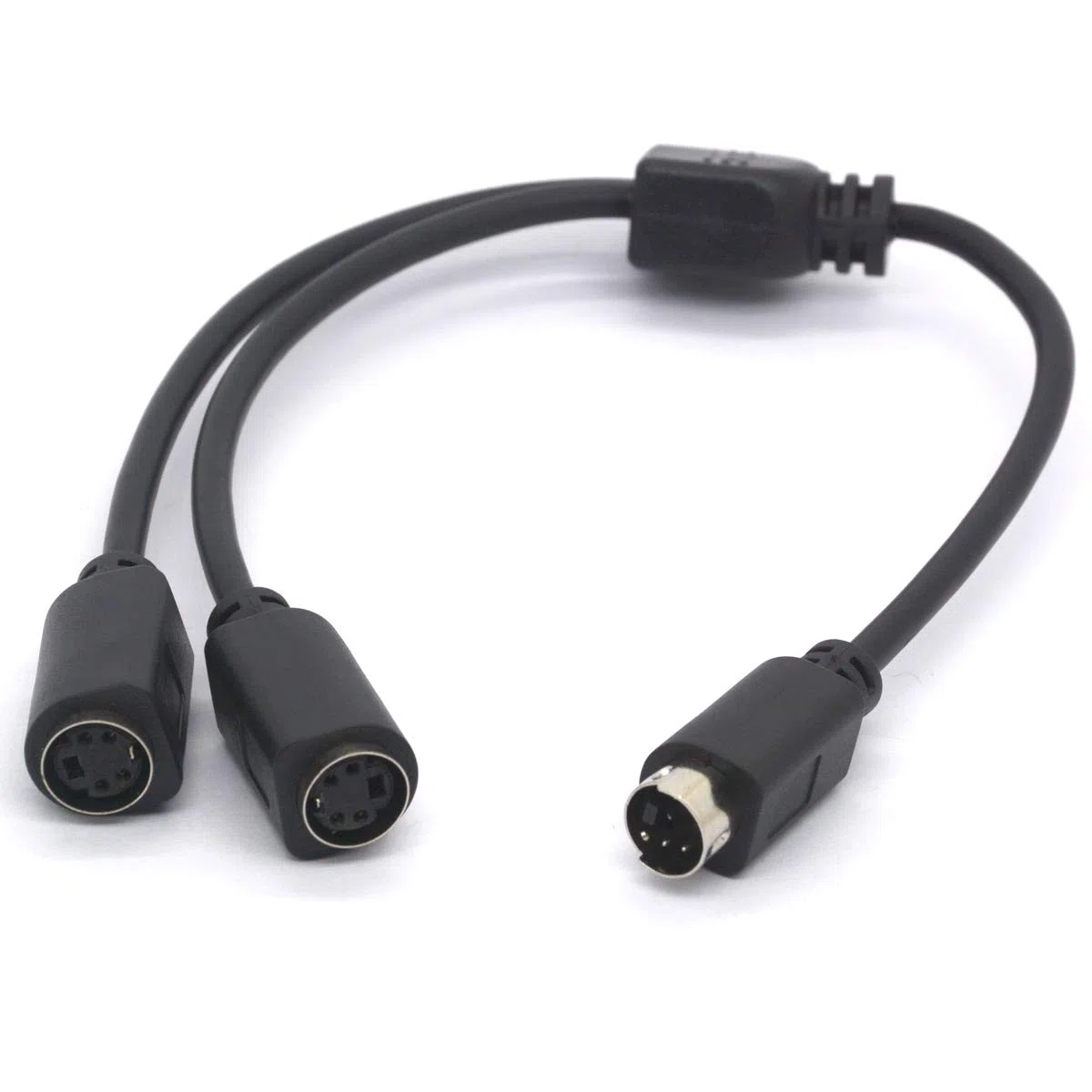 Kabel SVHS, S-Video, rozdzielacz, 4-pinowy adapter Mini-DIN, rozdzielacz A, sygnał wideo SVHS – wtyczka na 2 gniazda. 2-drożny rozdzielacz Y do telewizorów, VCR, DVD
