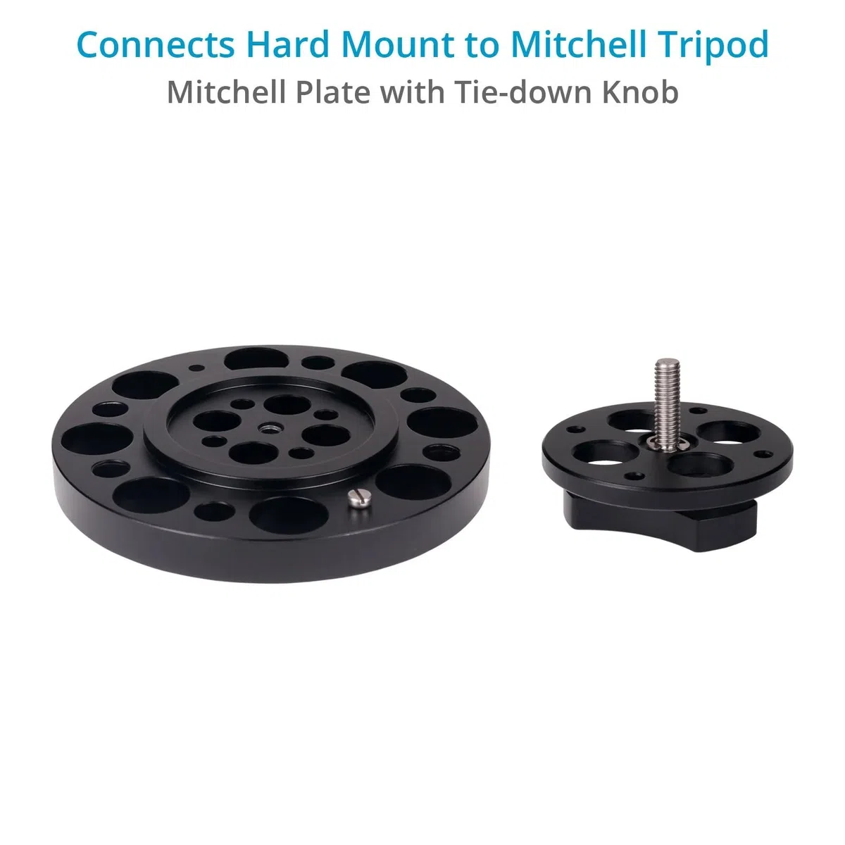 Zestaw PROAIM Hard Mount do ramienia stabilizatora na Speed Rail/Mitchell | Mocowanie ramienia stabilizatora do rur 38 mm i 42–50 mm z pokrętłem poziomującym, mocowaniem Mitchell i kluczem montażowym.