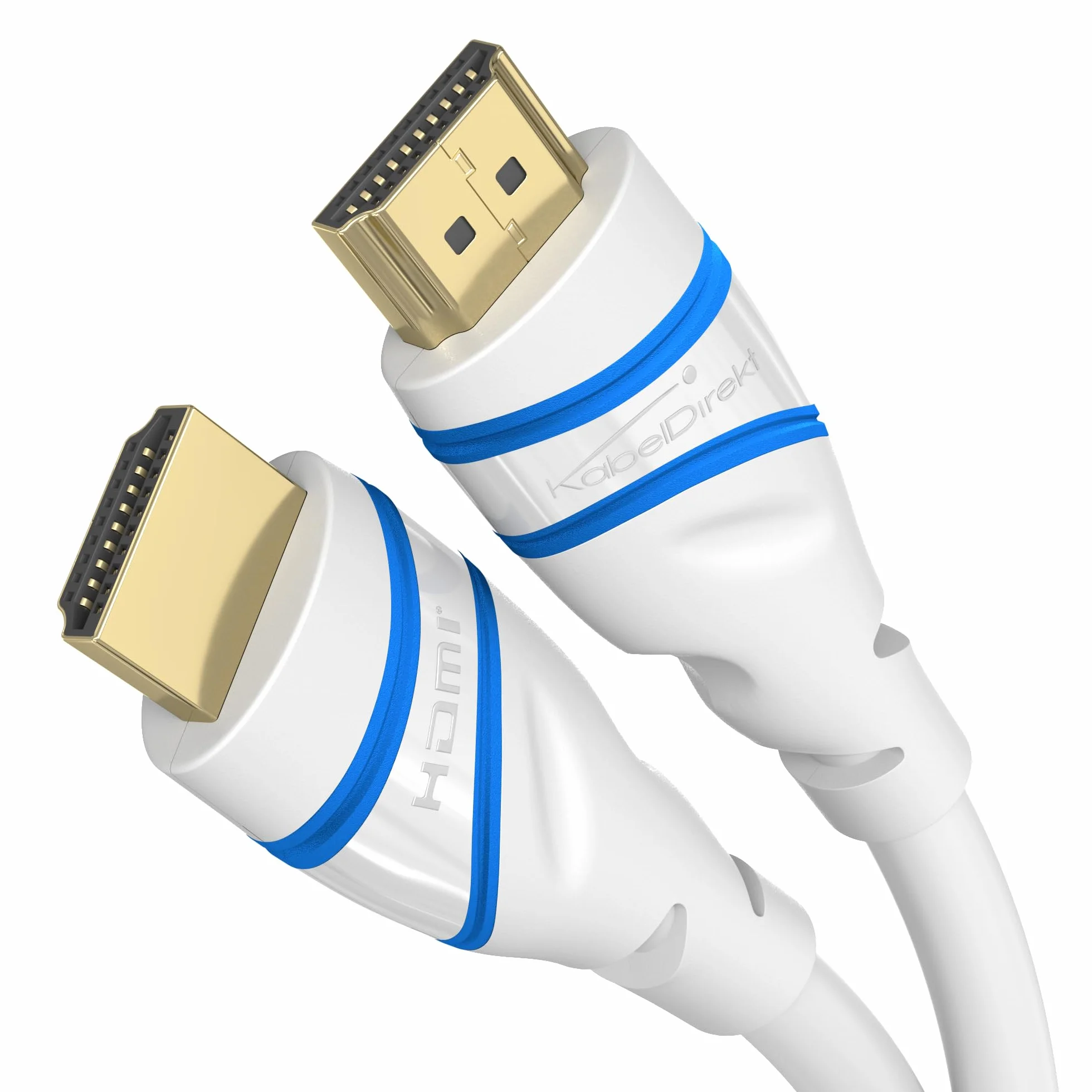 KabelDirekt – Kabel HDMI 10K i 8K, HDMI 2.1 b – 3 m, dostępne w 0,5 do 5 m – Certyfikowane, opracowane w Niemczech (Ultra High Speed Kabel do PC/PS5/Xbox, monitora i TV – biały)