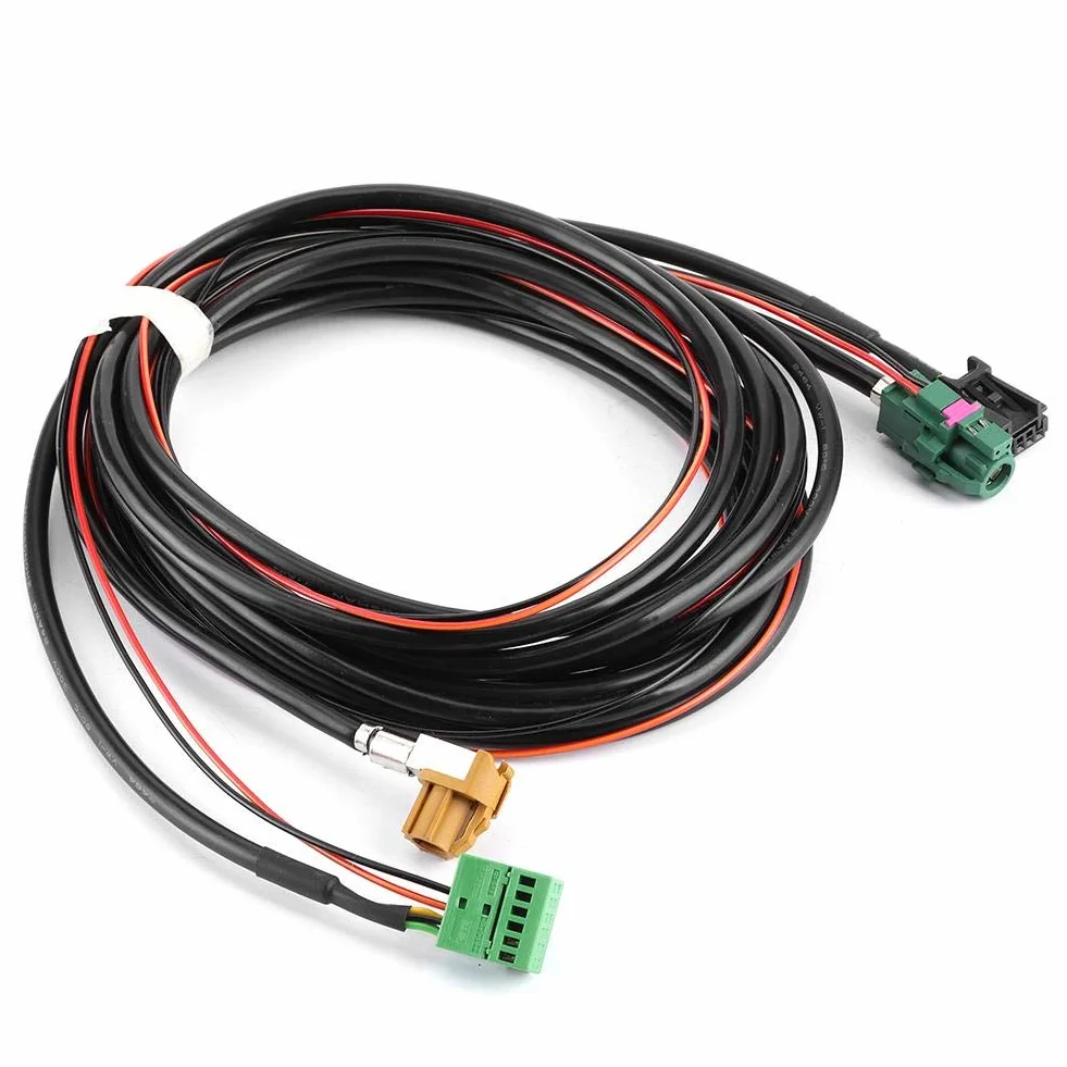 Carplay wiązka przewodów Aux IN Carplay, kabel przełączający, MIB Carplay MQB telefon AUX USB wiązka kabli 5G0 035 222 E5Q0 035 724 pasuje do