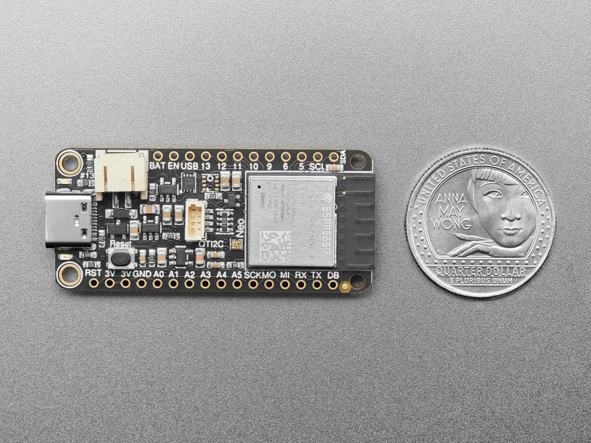 Adafruit ESP32-S3 Reverse TFT Feather, 4 MB Flash, 2 MB PSRAM, STEMMA QT, 5691
