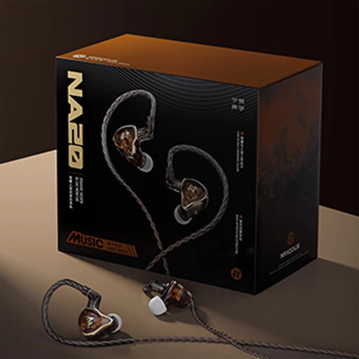 Monitory douszne NA20, słuchawki MC2L-100M Dynamic Driver, słuchawki, IEM w stylu Maillard, przewodowe