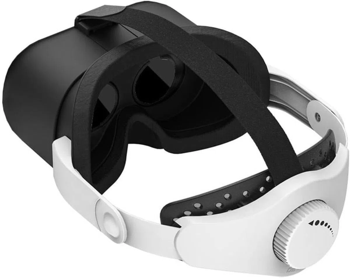 Zestaw słuchawkowy VR, okulary VR z zestawem słuchawkowym Bluetooth, okulary do wirtualnej rzeczywistości z regulowanymi soczewkami i wygodnym paskiem na głowę do gier (21,6 x 20,2 x 11,3 cm