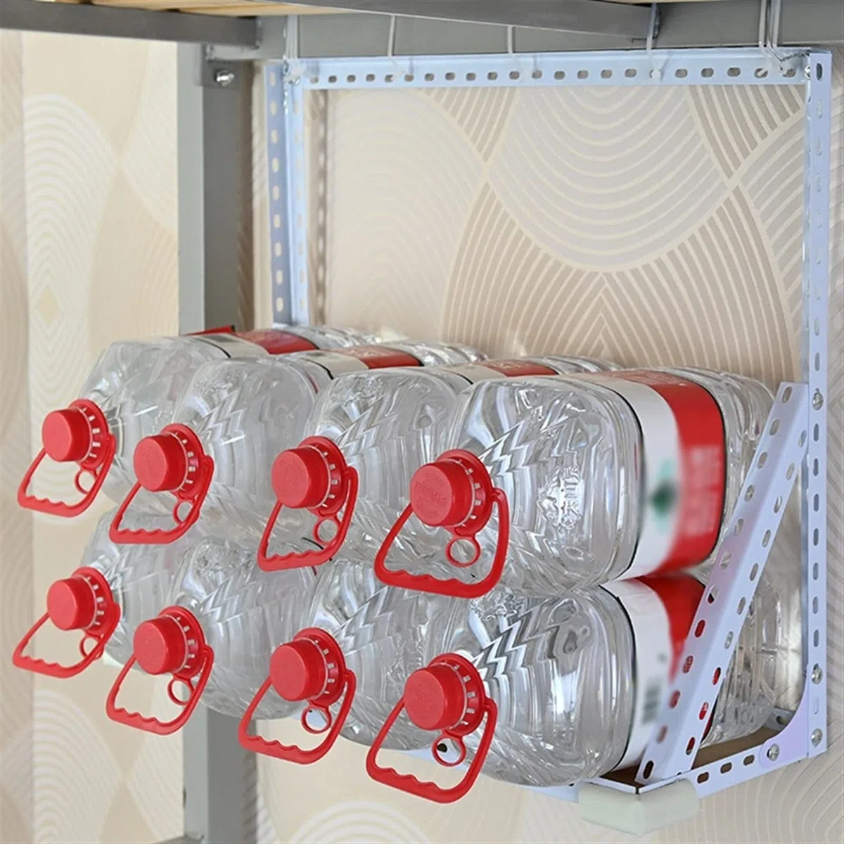 Stojak na komputer pod biurko Uchwyt na wieżę PC, uchwyt ścienny na procesor, solidna metalowa rama, wisząca obudowa hosta, może pomieścić do 66 funtów, łatwy w instalacji stały uchwyt na komputer (50