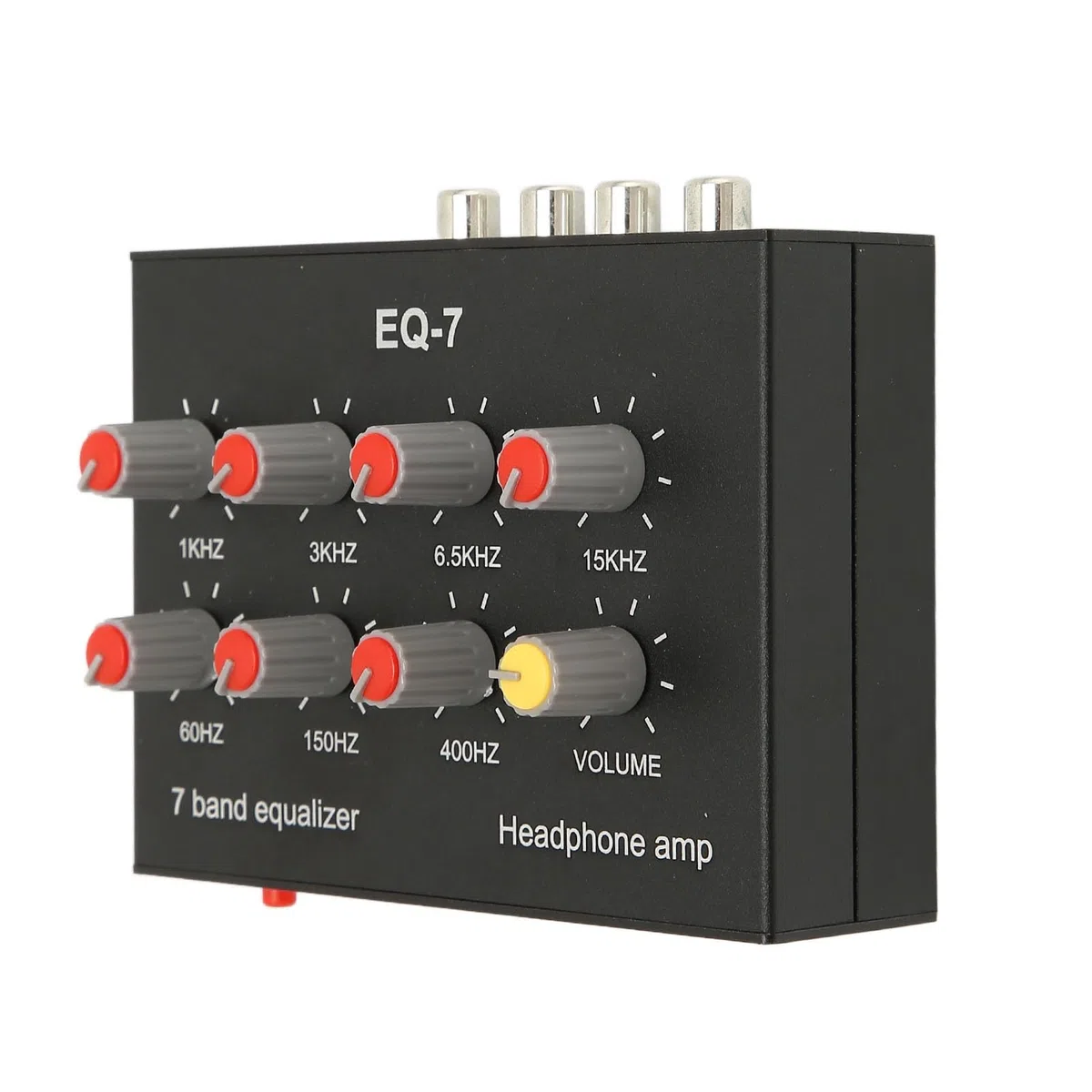EQ 7 pasmowy Korektor Graficzny Audio w Samochodzie, Regulacja Wysokich Tonów Niskich 12 DB Dwukanałowy Korektor Graficzny, Wejście 3,5 Mm Korektor Samochodowy Audio Wzmacniacz