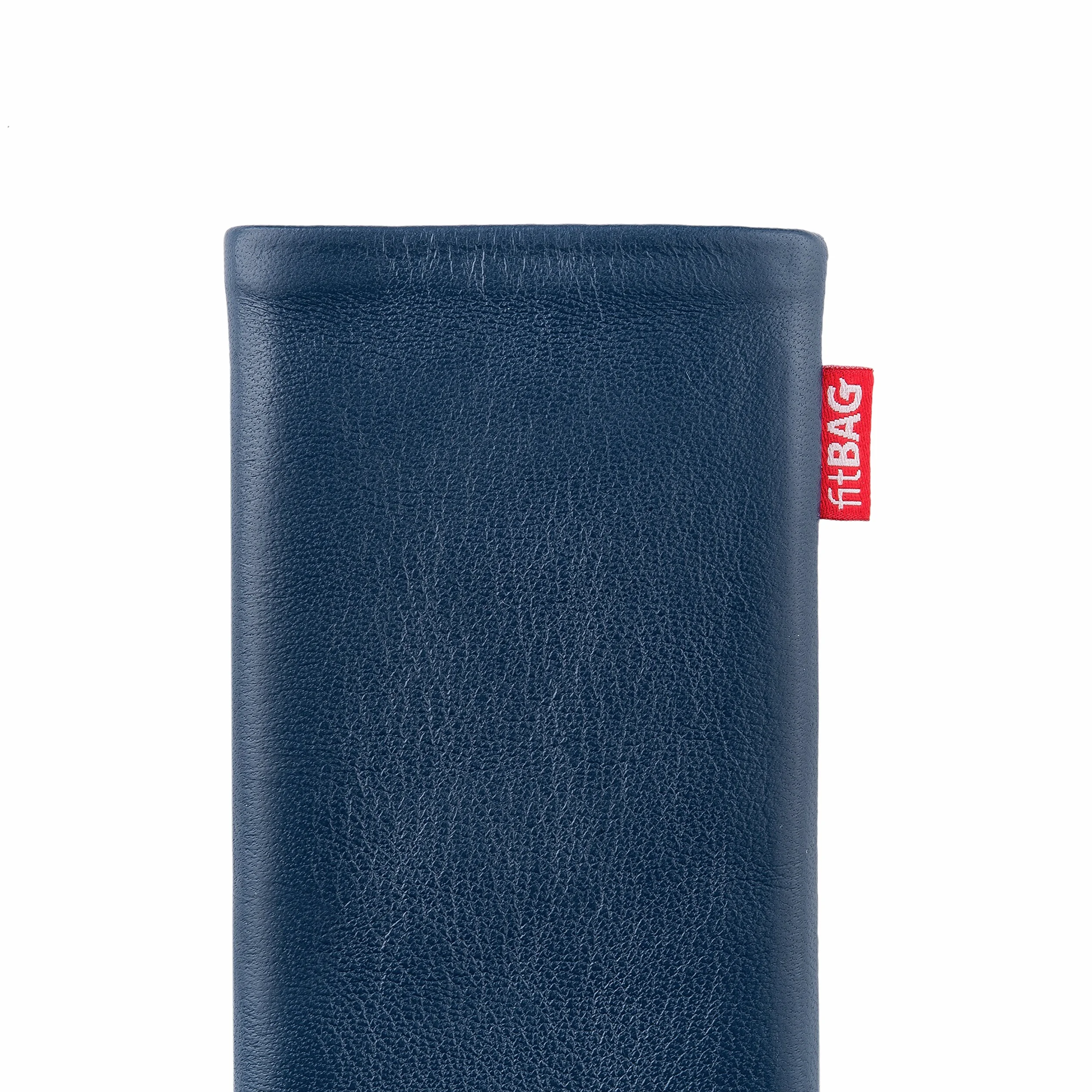 fitBAG Beat Blue niestandardowy dopasowany rękaw do Samsung Galaxy Z Fold 6 | Wyprodukowano w Niemczech | Etui z delikatnej skóry nappa z podszewką z mikrofibry do czyszczenia wyświetlacza