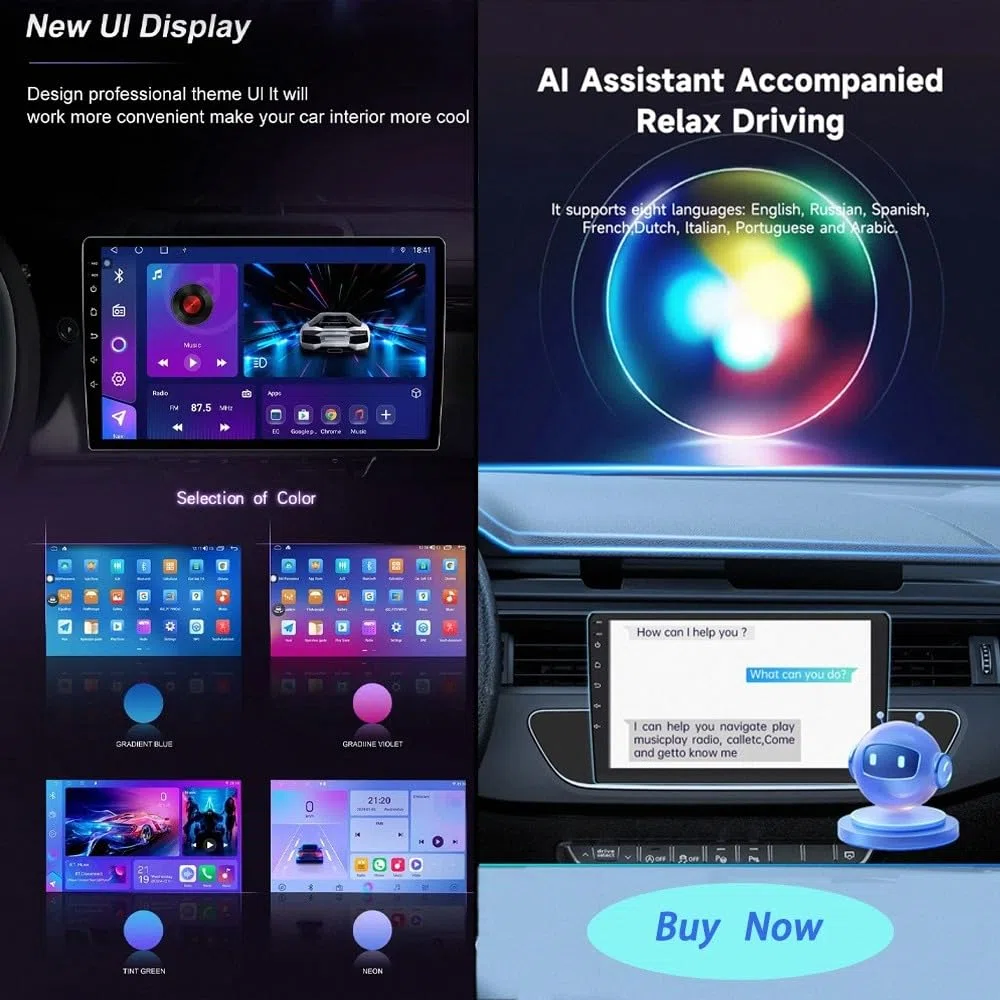 Car Multimedia Player dla Hyundai NF 2004-2008 9 Inch Android 15 Car Navigation with Gps Wifi Bt Fm For, 8 Core 8G+128G