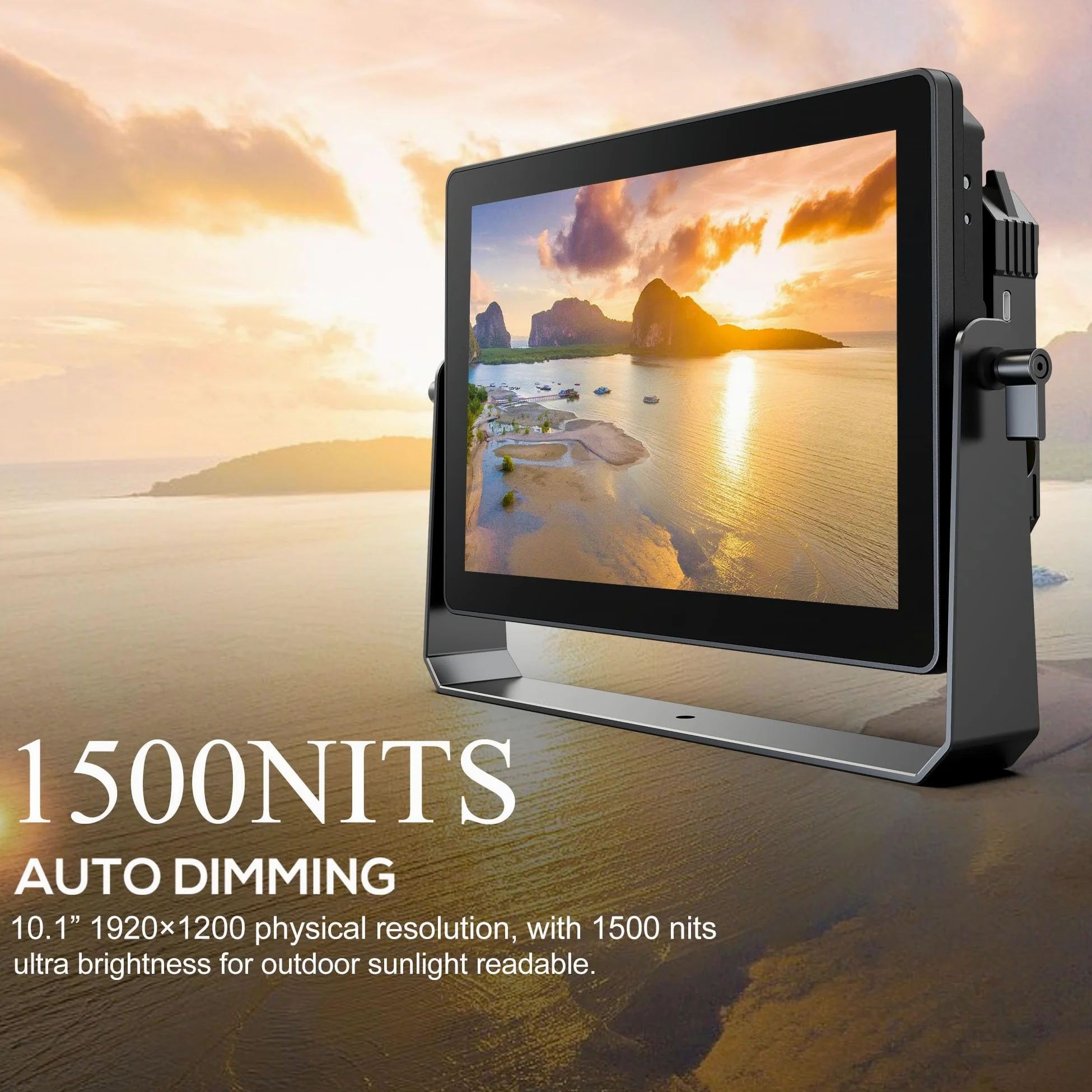 LILLIPUT HT10S 10,1" 1920 x 1200 FHD IPS kamera monitorująca 1800, lustrzanka cyfrowa, monitor kamer 4K HDMI/ 3G-SDI ekran dotykowy Kamera Field Monitor HDR, 3D-LUT