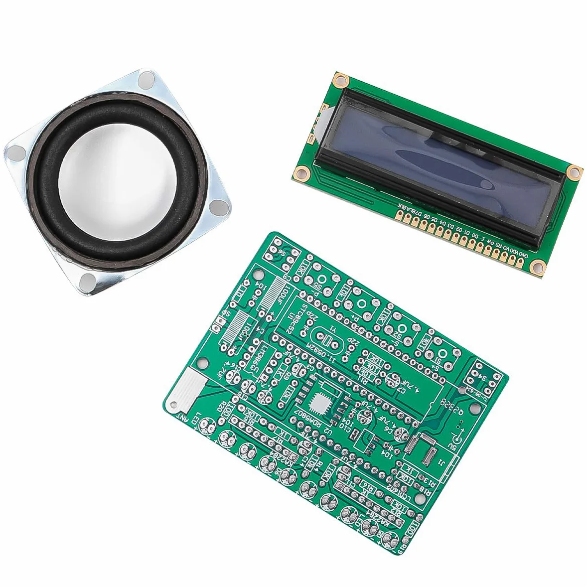 Zestaw radia FM DIY projekty lutowania Radio FM 87-108 MHz zestaw do lutowania wyświetlacz LCD1602 do nauki nauczania STEM edukacja DIY