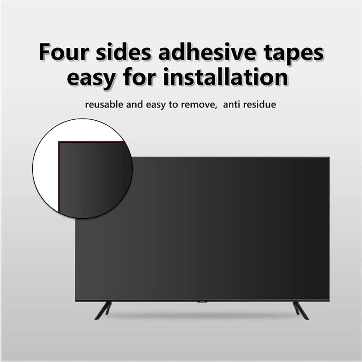 Folia Ochronna Na Ekran Telewizora, Filtr Przeciw Niebieskiemu Światłu, Przeciwodblaskowy, Przeciwzarysowaniowy, Przeciwodblaskowy Do Monitora Smart Tv 4K Led Lcd/A/39 C,A-47 Inches 1044x590 mm