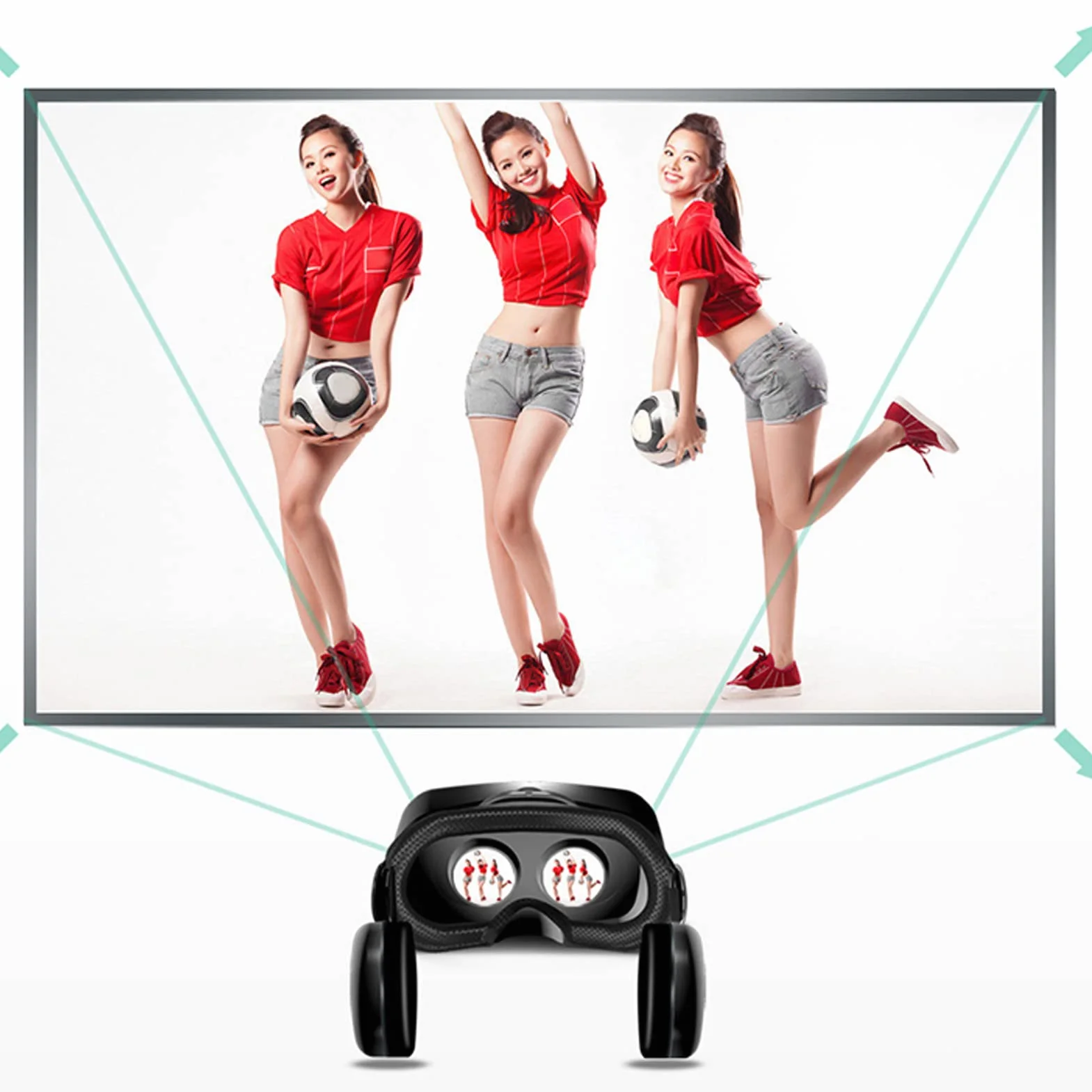 Okulary Wirtualnej Rzeczywistości, Ochrona Oczu Przed Niebieskim światłem, Zestaw Słuchawkowy 3D VR Pro z Pilotem, Okulary VR do Telefonu Komórkowego
