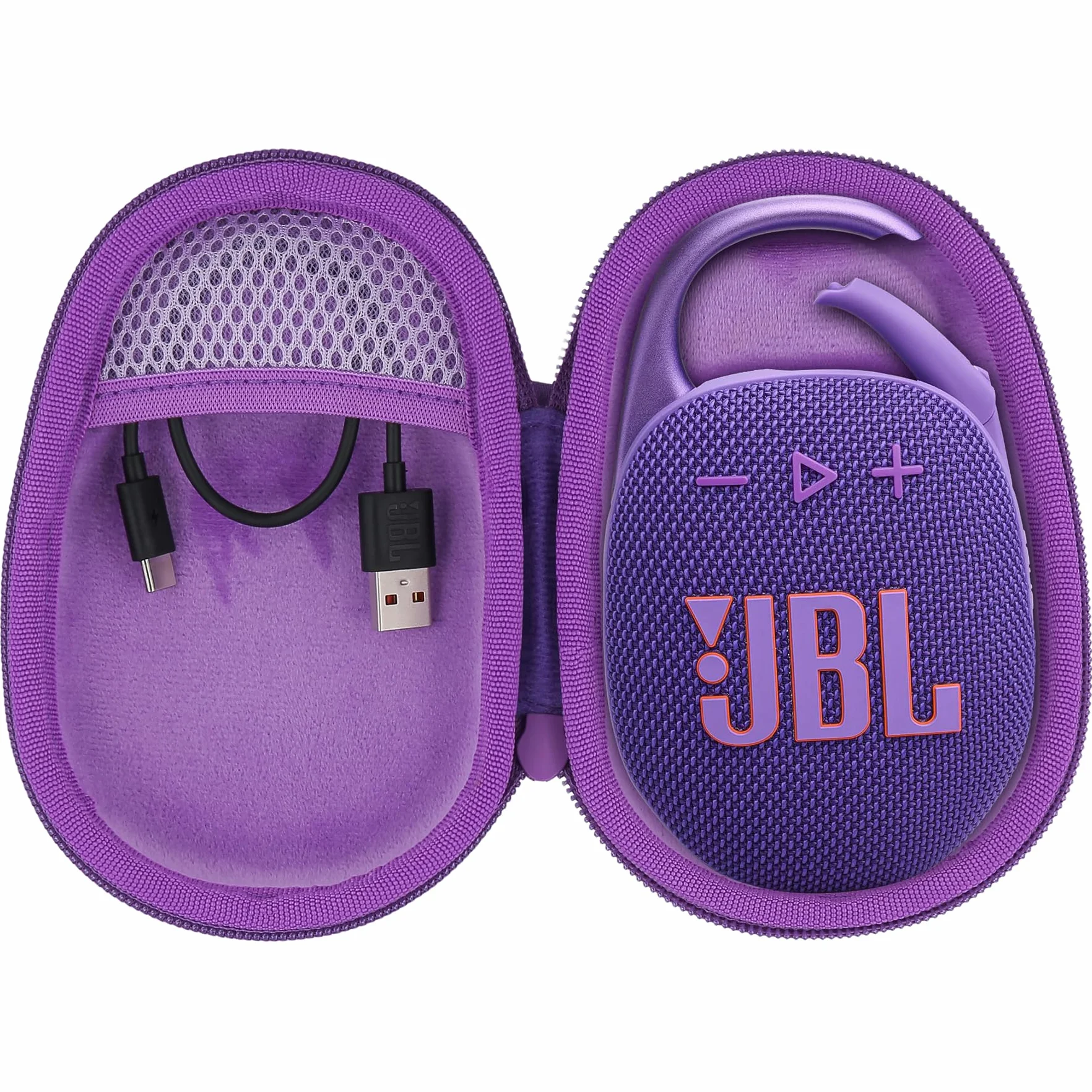co2CREA Twarde etui podróżne do JBL CLIP 5 przenośny wodoodporny głośnik Bluetooth Pro Dźwięk, tylko obudowa