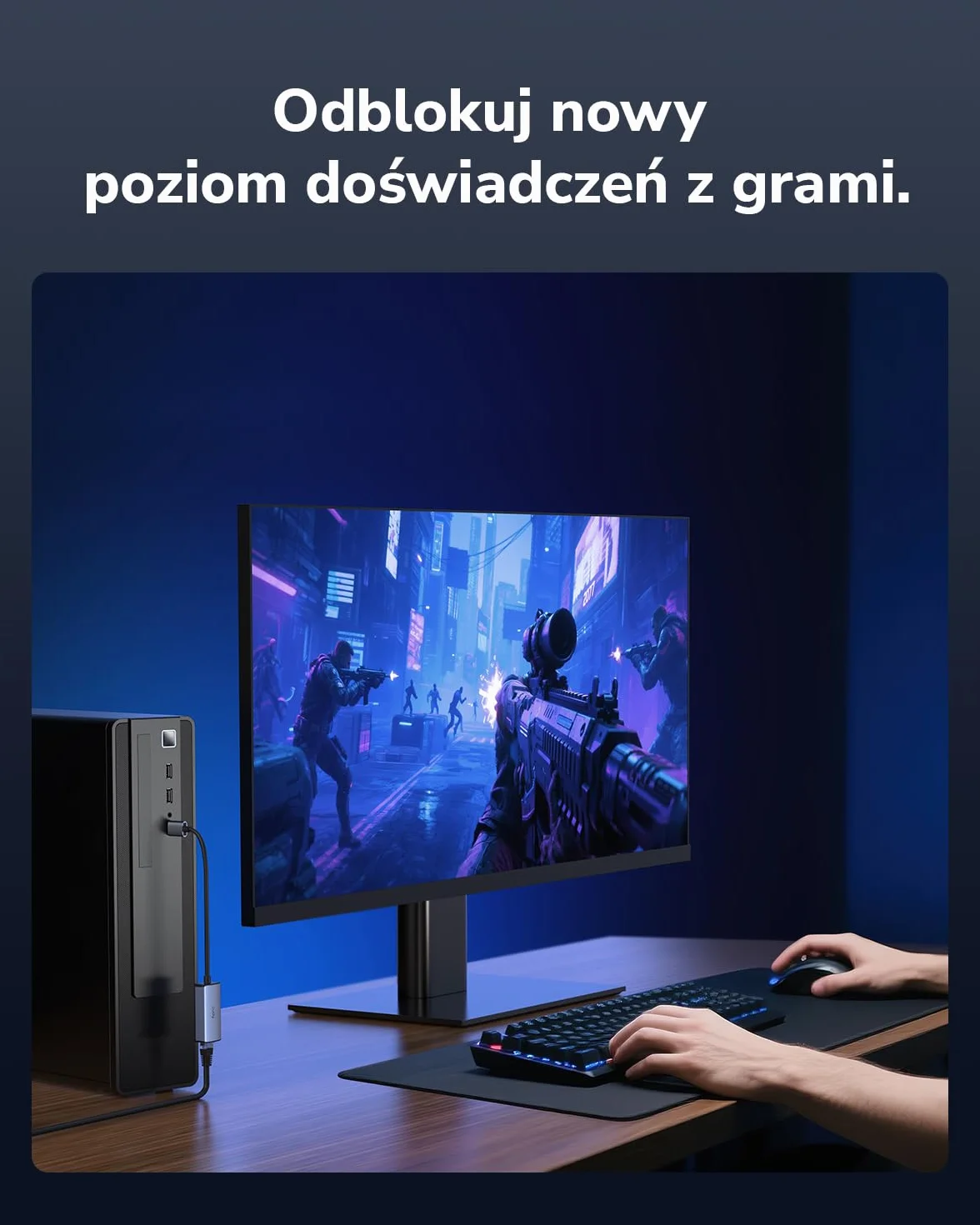 Cudy Adapter Ethernet USB-C na 2,5 Gb/s, przewodowy adapter sieciowy, aluminiowy adapter RJ45 2500 Mb/s Thunderbolt LAN, kompatybilny z MacBookiem, iPhone 15/16, Steam Deck, Switch, UE25C