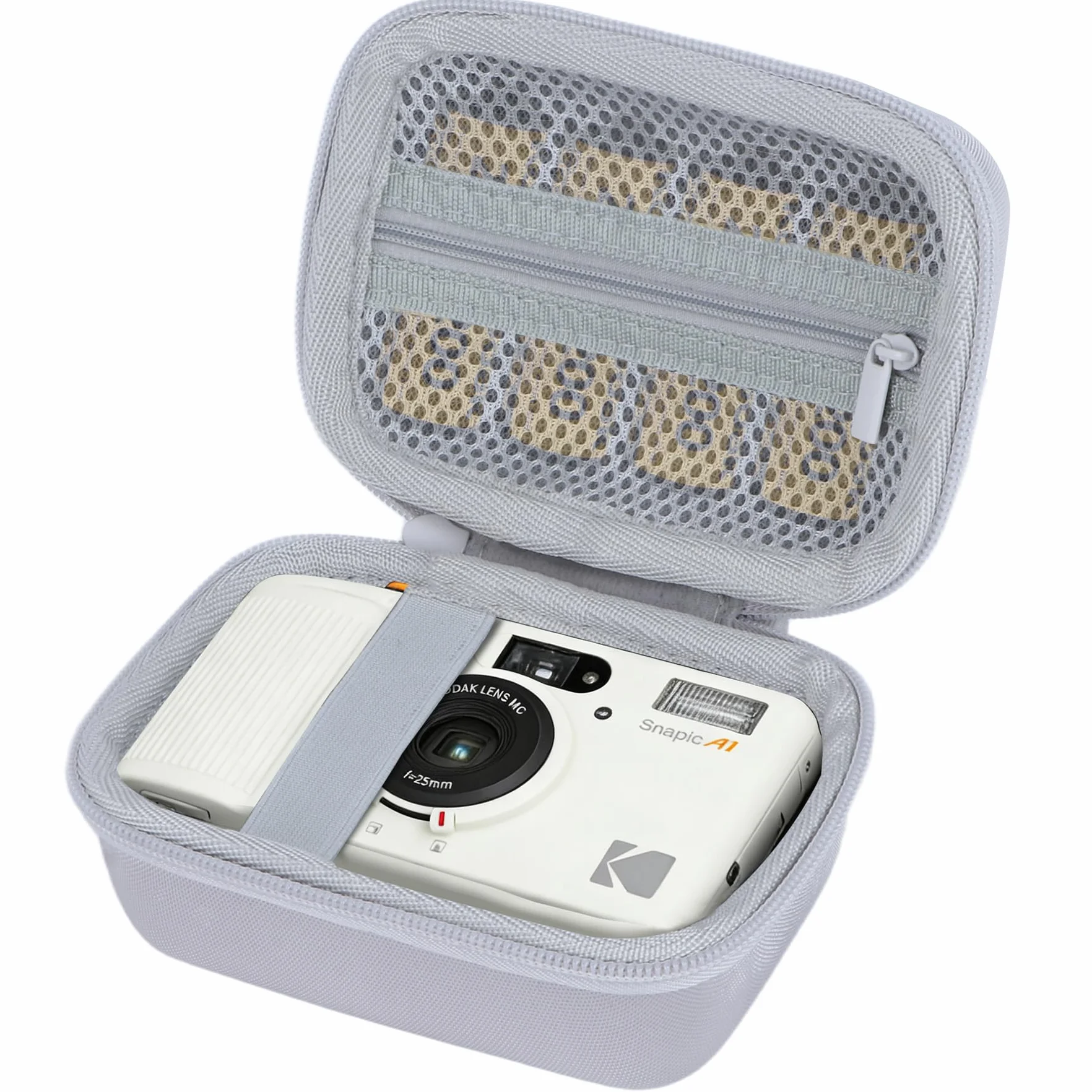 Lebakort Twarde etui Case Cover Kodak Snapic 35mm A1 Film Camera Szary pokrowiec