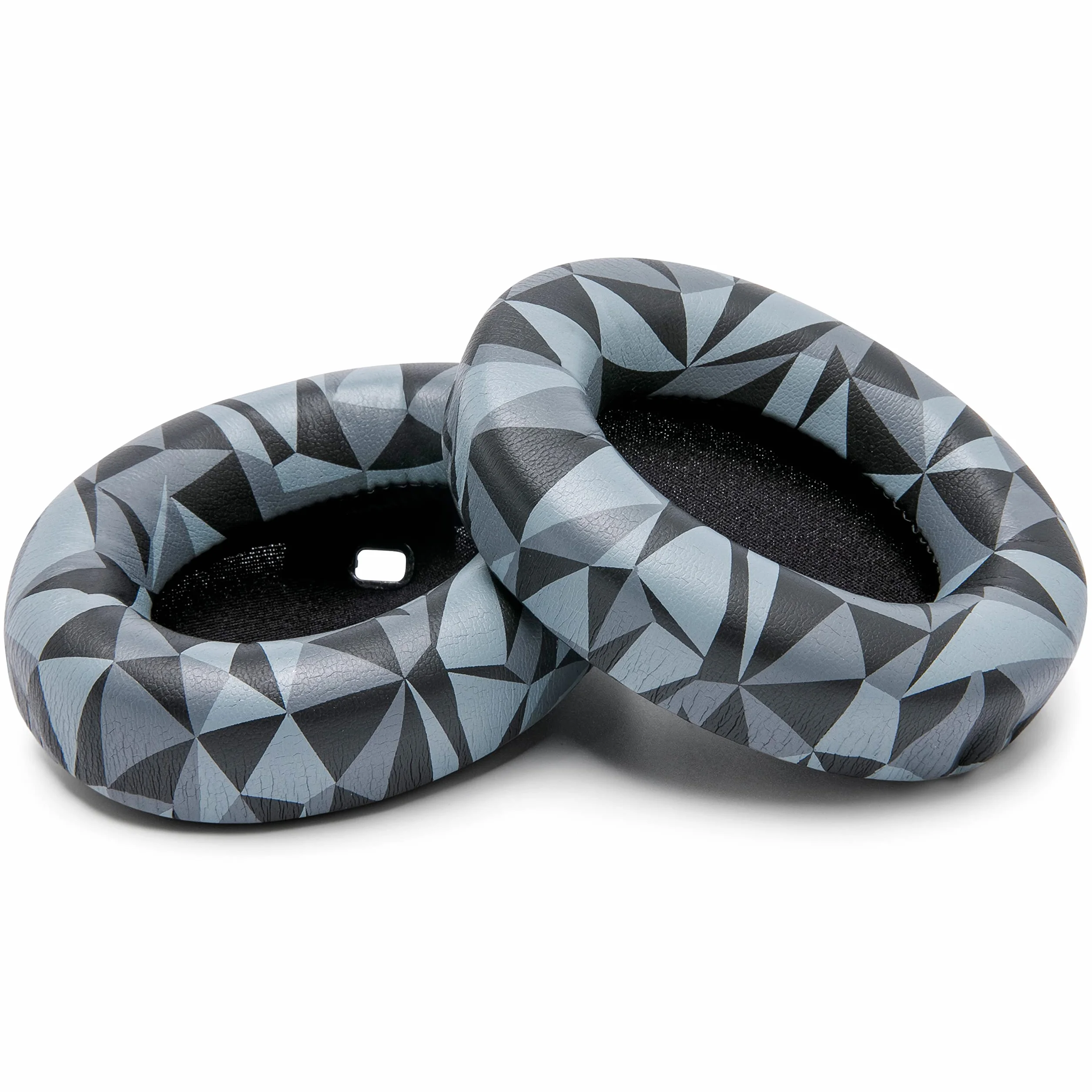 WC Wicked Cushions Extra Thick Earpads for Sony WH1000XM4 Headphones - miękkie poduszki ze skóry poliuretanowej, luksusowa pianka izolująca hałas, dodatkowa grubość bez wyłączania czujnika włączenia/wyłączenia | Geo Grey