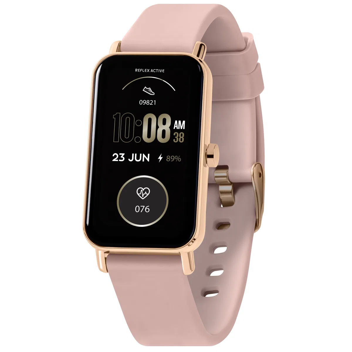 Reflex Active Różowy Nexus damski smartwatch 4,6 cm, funkcje wellness, połączenie GPS, sterowanie muzyką, tryby sportowe, monitorowanie tętna, kontrola tlenu we krwi, sterowanie muzyką, kompatybilny z