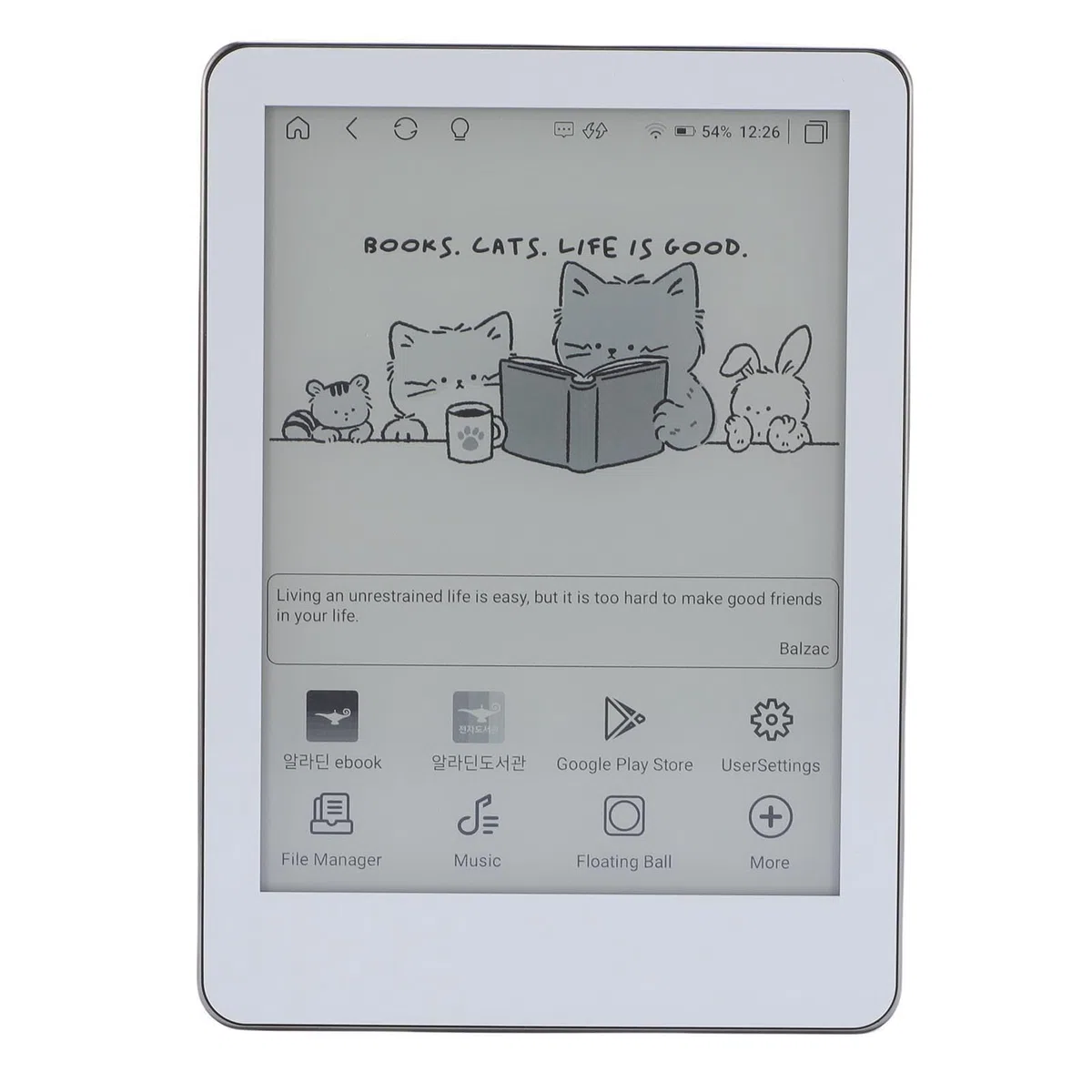 Generic Czytnik E-booków, 6-calowy Czytnik E-booków 300PPI 64 GB EMMC (WHITE)