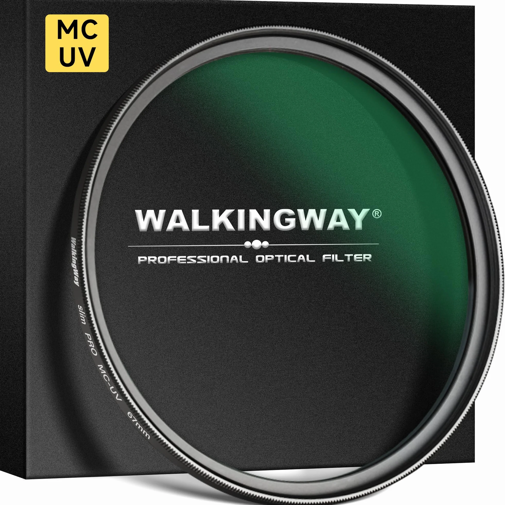 Walking Way Filtr UV MC 39 mm Slim Ochrona obiektywu aparatu | Powłoka Multi Nano redukuje promieniowanie UV, chroni obiektyw, ultra cienkie szkło MRC do wyraźnych zdjęć bez winietowania