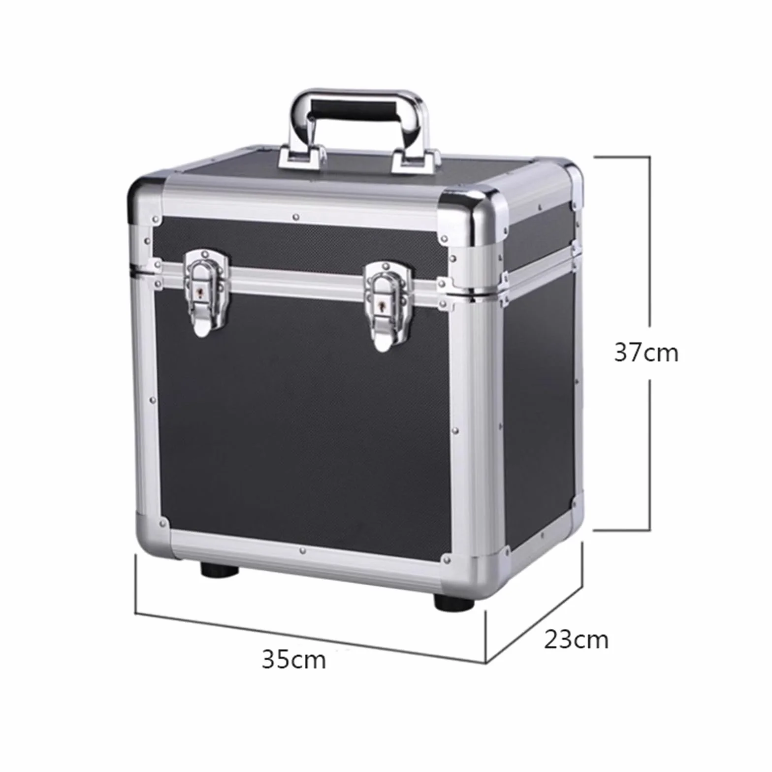Stojak do przechowywania płyt CD, pudełko do przechowywania płyt winylowych na płyty 25 cm i 30,5 cm, zbieranie płyt winylowych i organizer z zamkiem, solidna kostka do przechowywania płyt z
