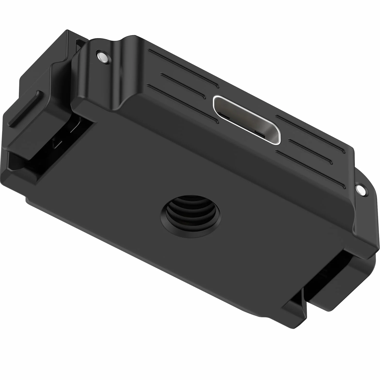 LOKEKE Kompatybilny z podstawą adaptera DJI Action 6, ładowarka Quick Release, stacja ładująca, stojak kompatybilny z DJI Osmo Nano z portem USB typu C, stop cynku, bez kabla do ładowania